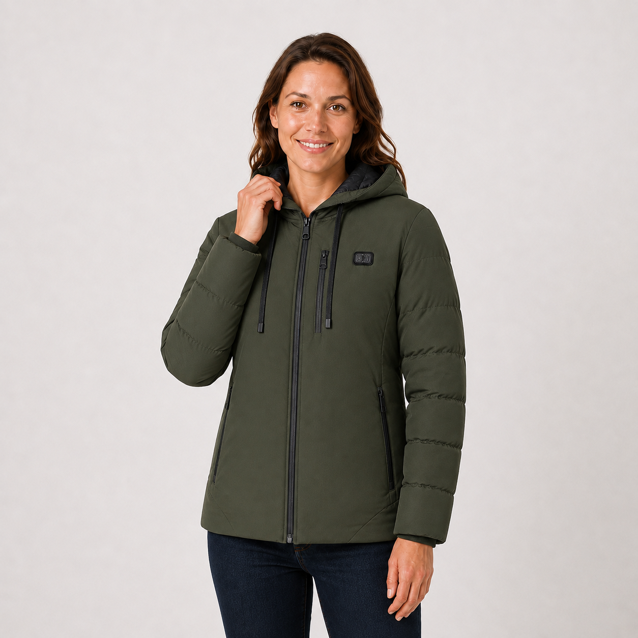Women's 11-Zone Heated Hooded Jacket