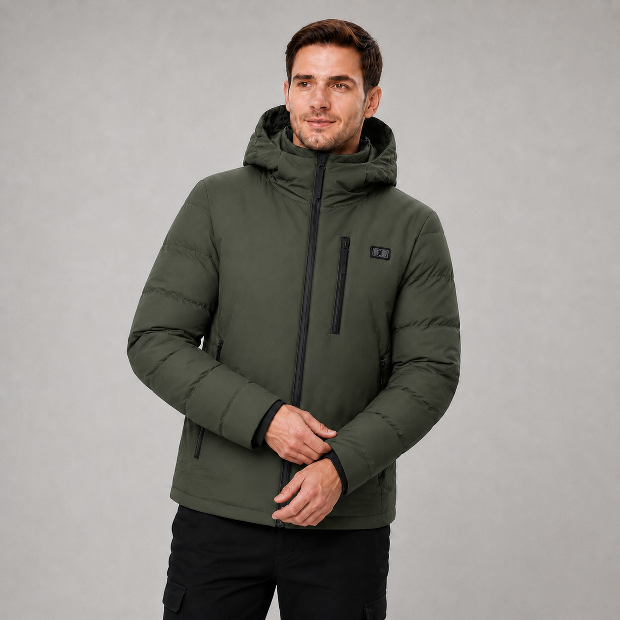 Men's 11-Zone Heated Hooded Jacket