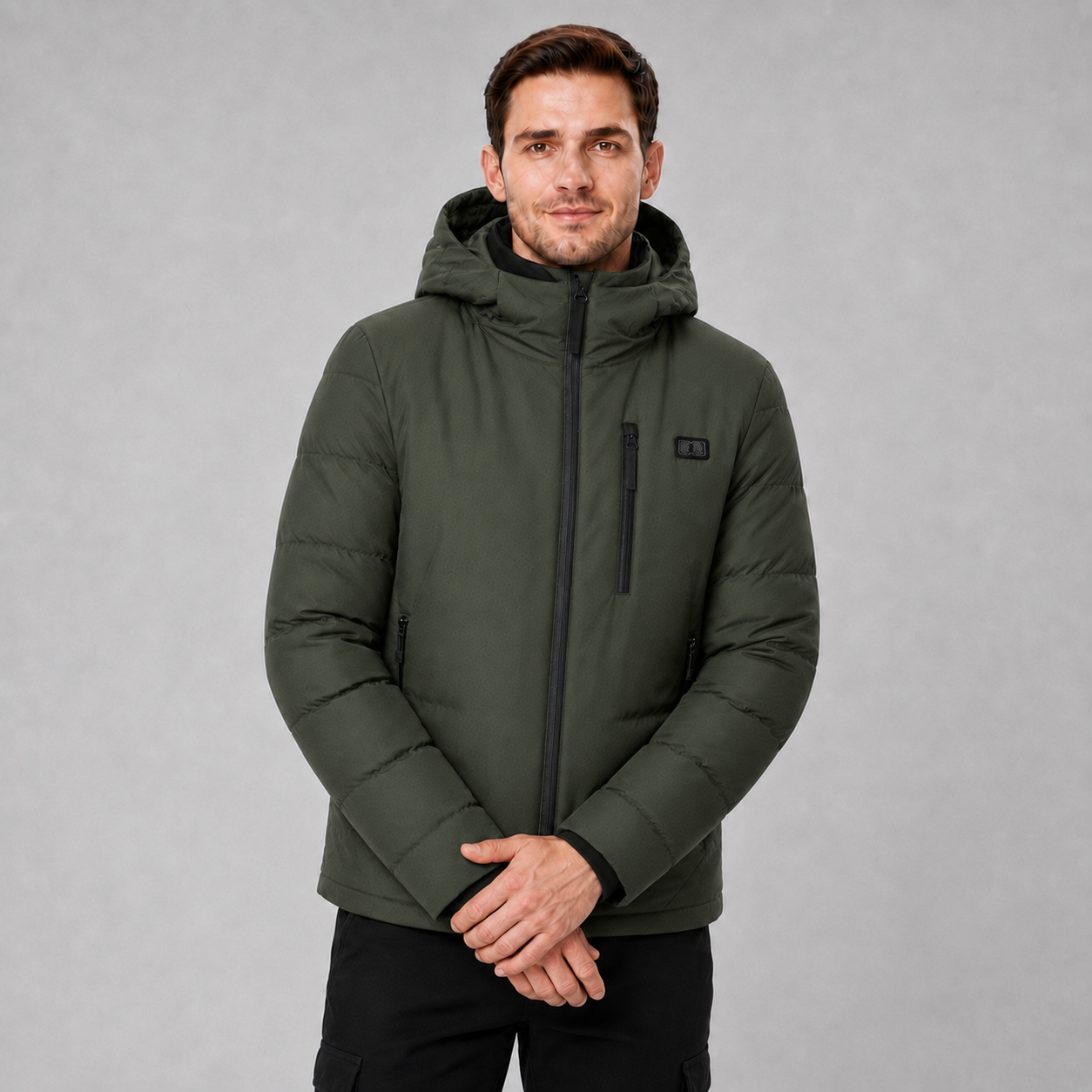 Men's 11-Zone Heated Hooded Jacket