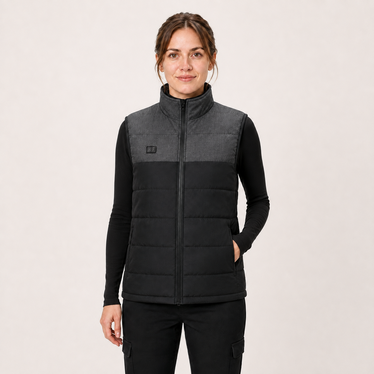 Women's 3-Level Heated Vest with Front & Back Heating | Black