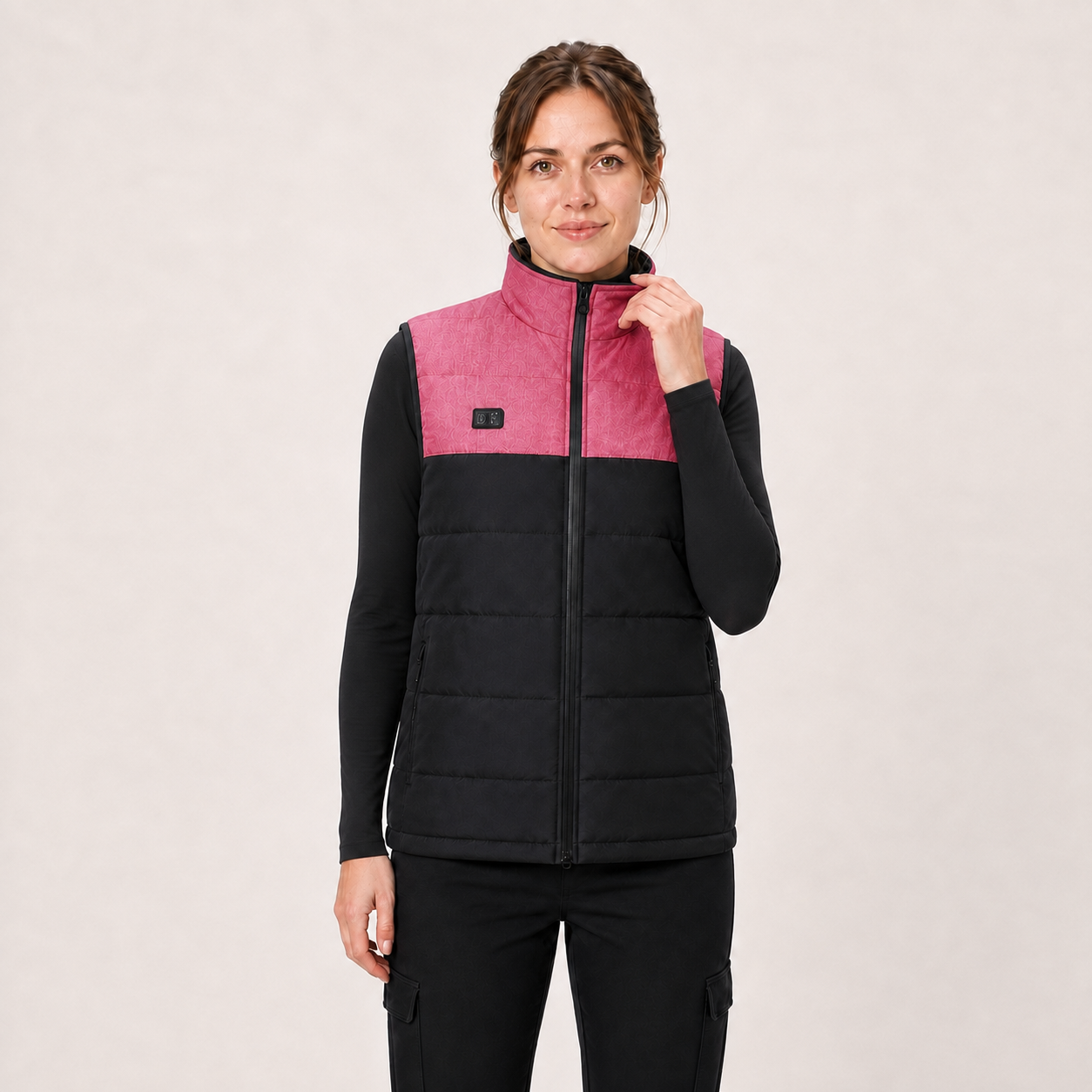 Women's 3-Level Heated Vest with Front & Back Heating | Pink