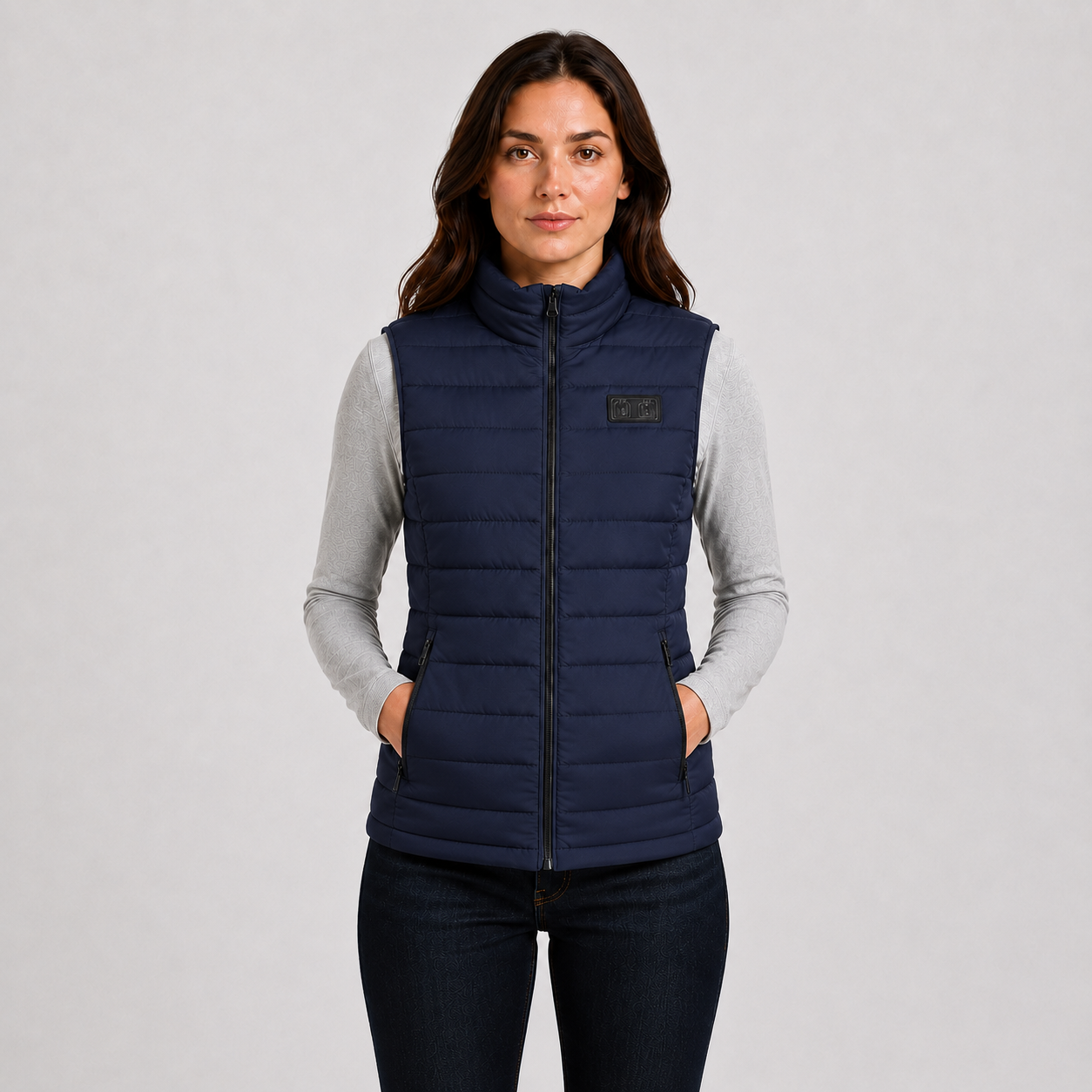 Women's 15-Zone Dual-Control Heated Vest - Blue