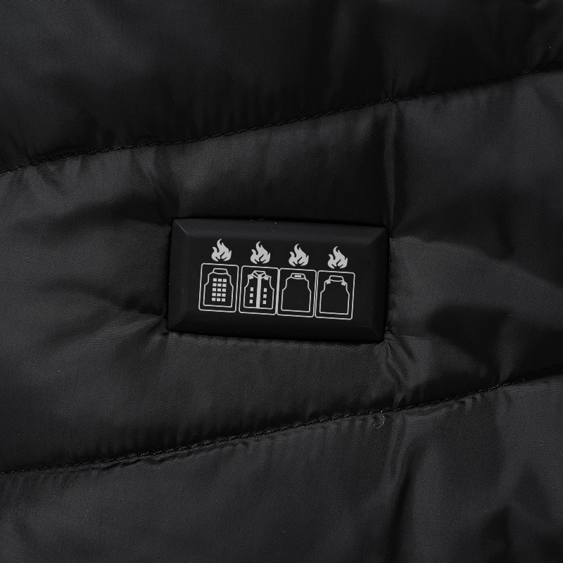 Men's Multi-Zone USB Heated Vest | Adjustable Heat for Outdoor | Black