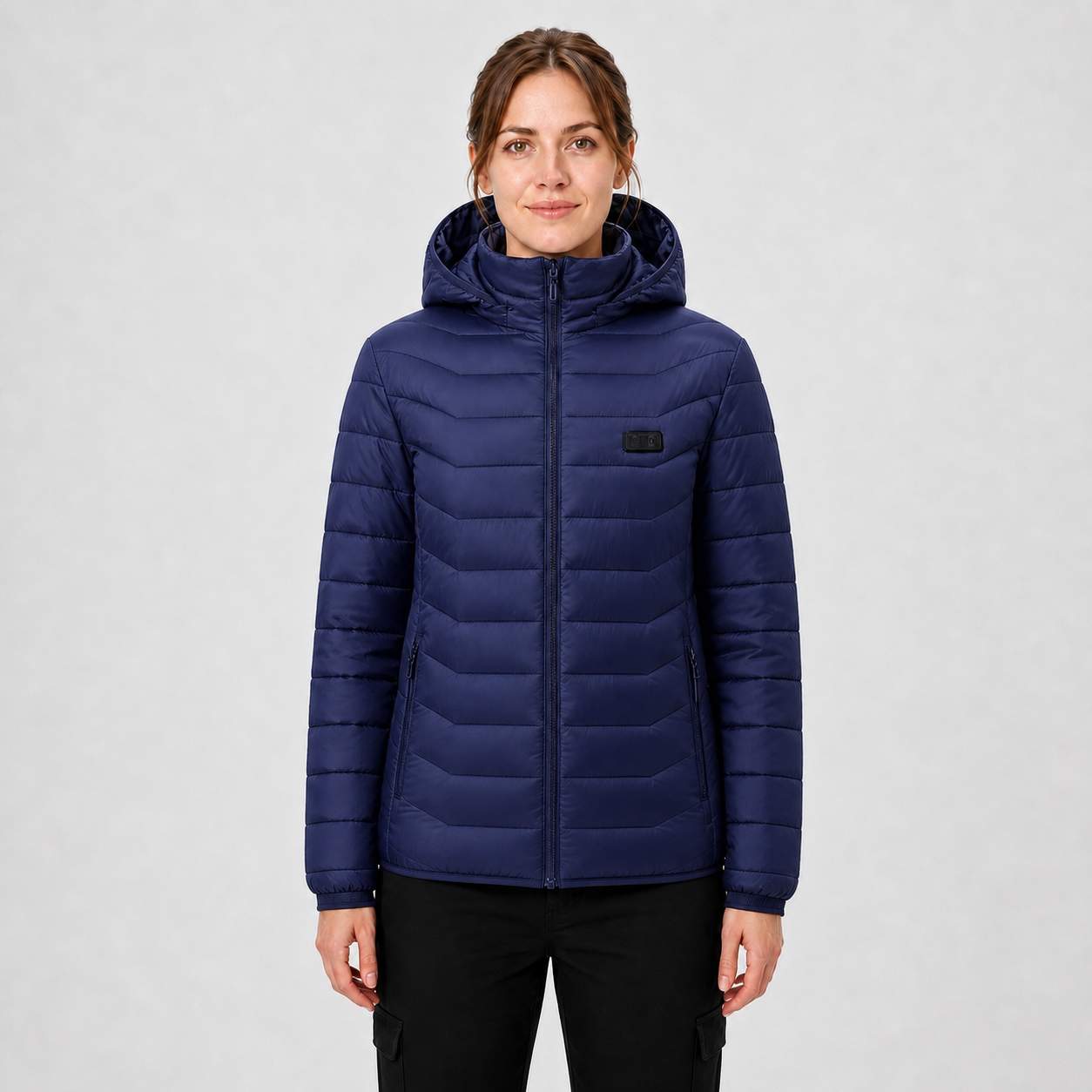 Women‘s Hooded Heated Jacket | All-Day Comfort for Extreme Cold, Blue