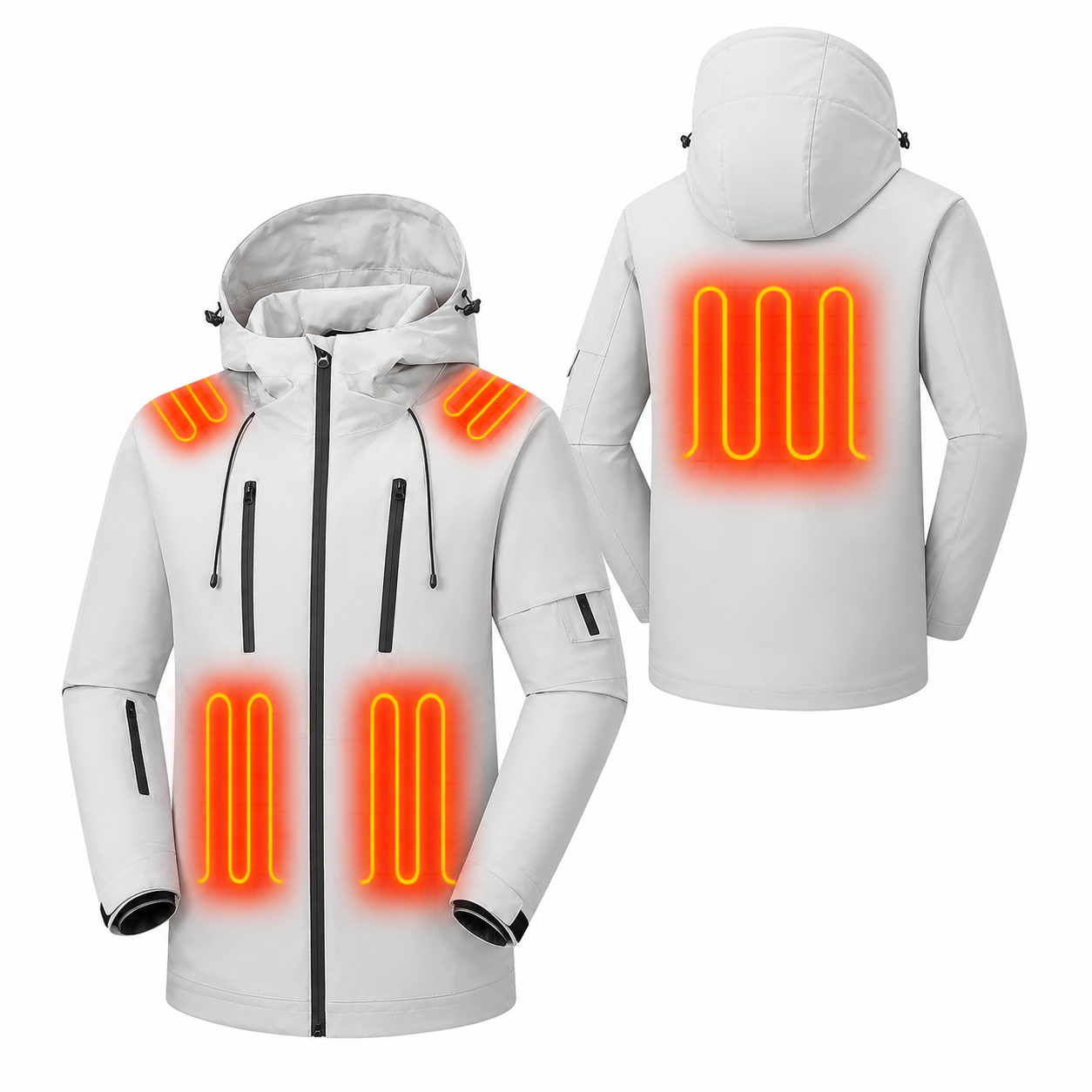 Men's Packable Performance Rain Jacket - Soft Warm Grey