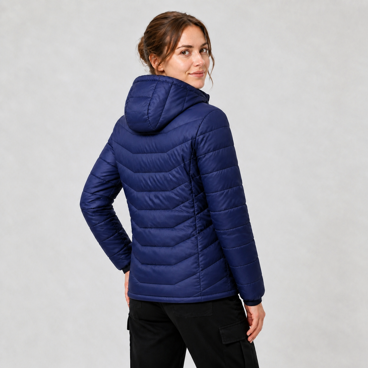 Women‘s Hooded Heated Jacket | All-Day Comfort for Extreme Cold, Blue