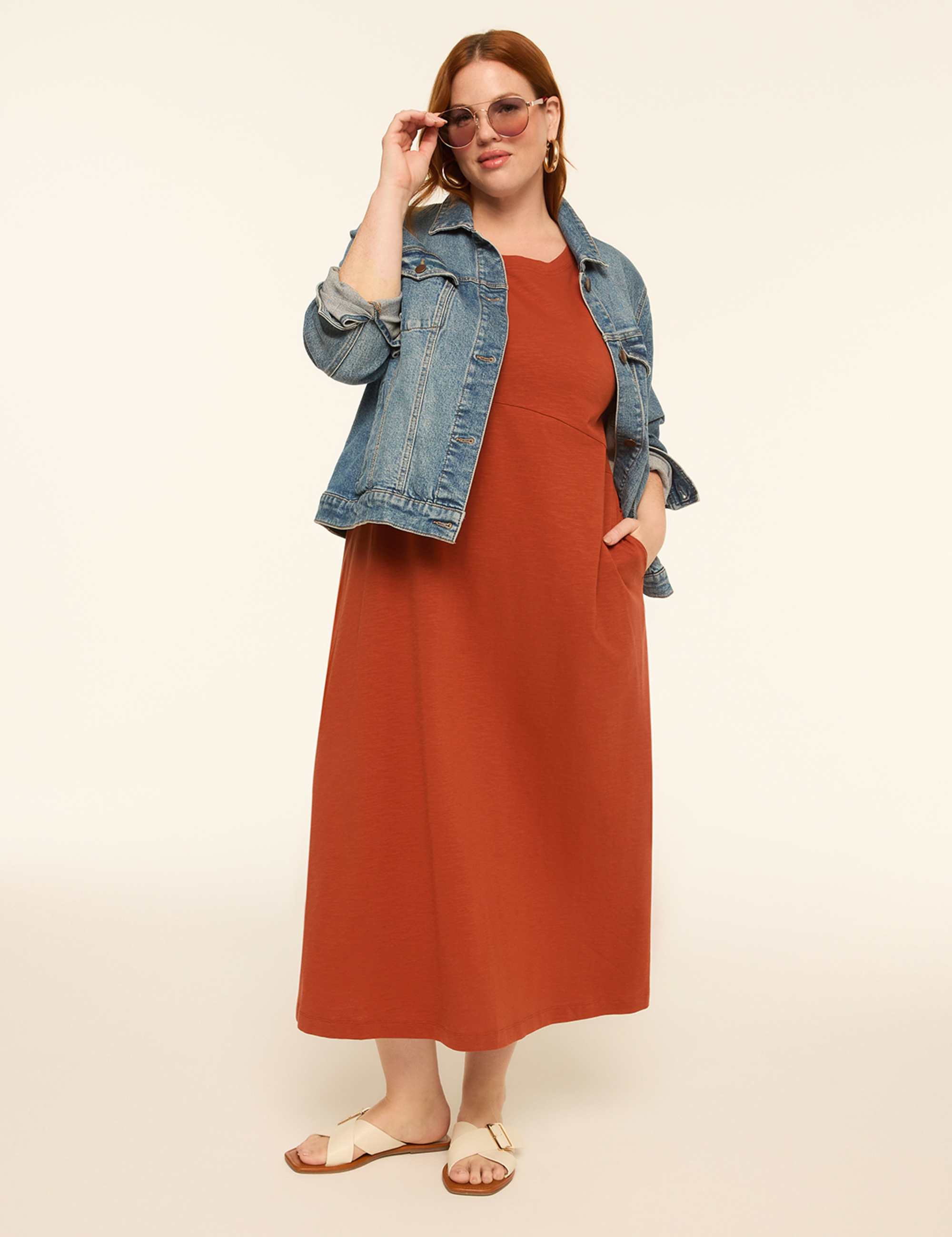 Sleeveless Easy Swing Dress