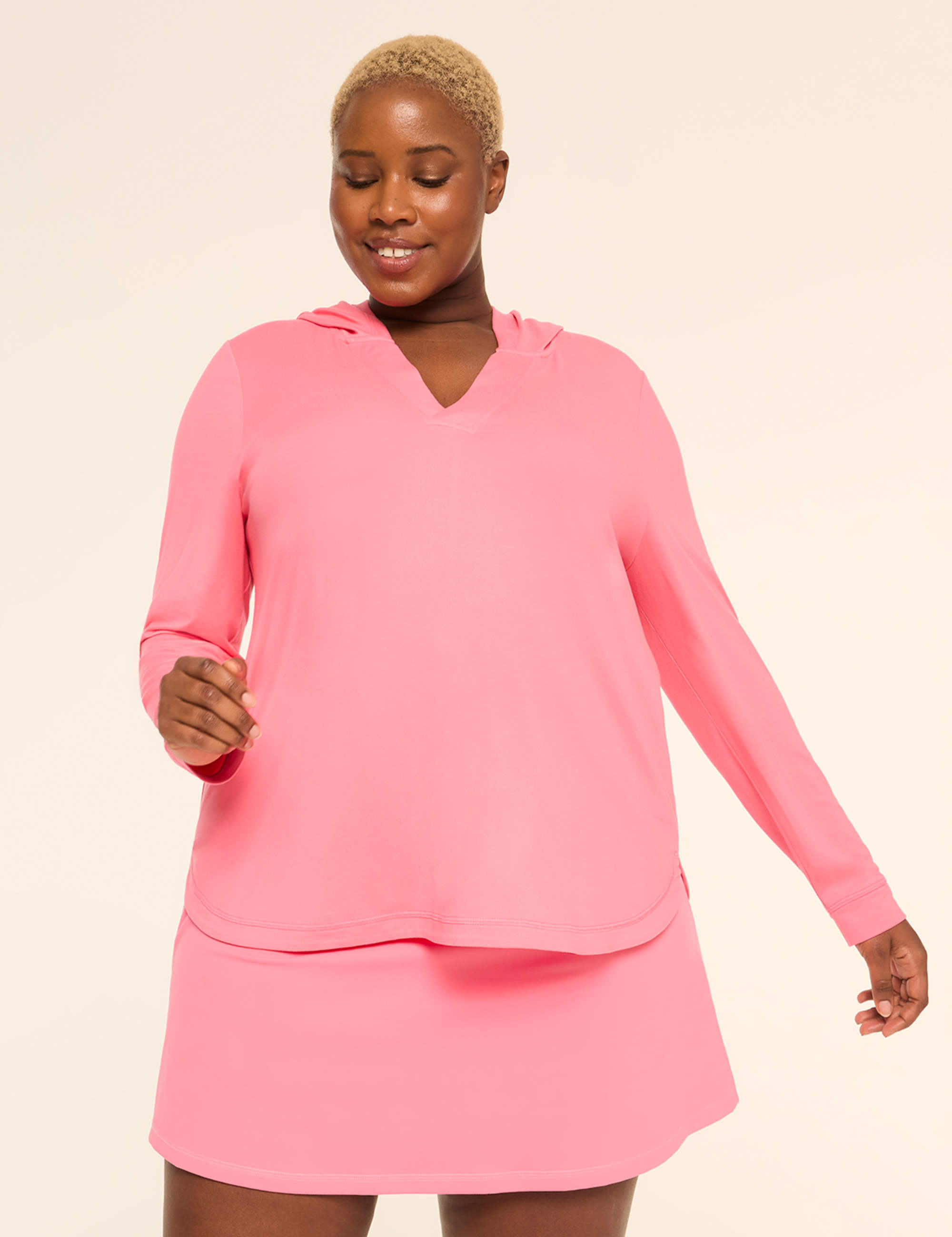 LIVI Soft Long-Sleeve V-Neck Hoodie