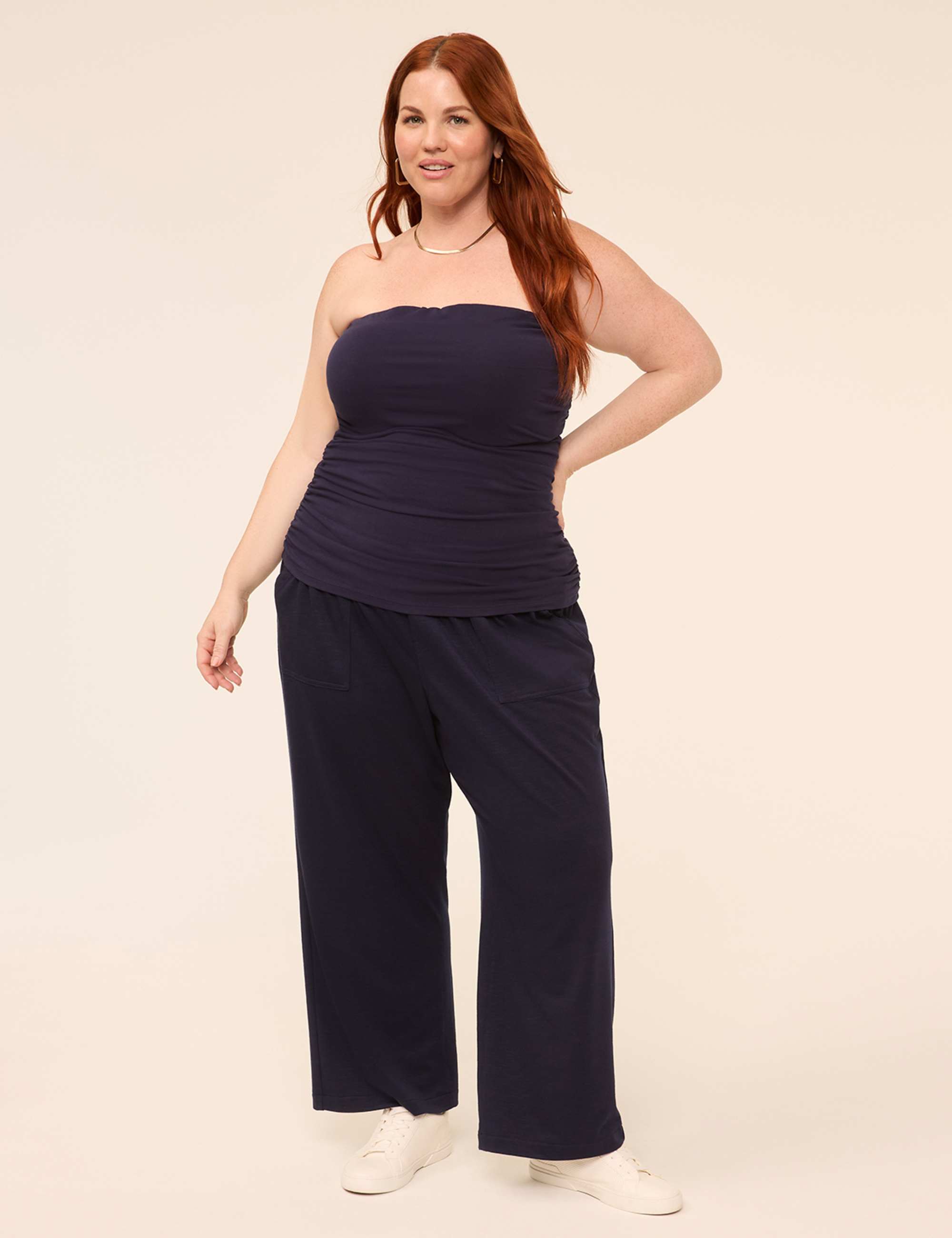 Slub Pull-On Pant