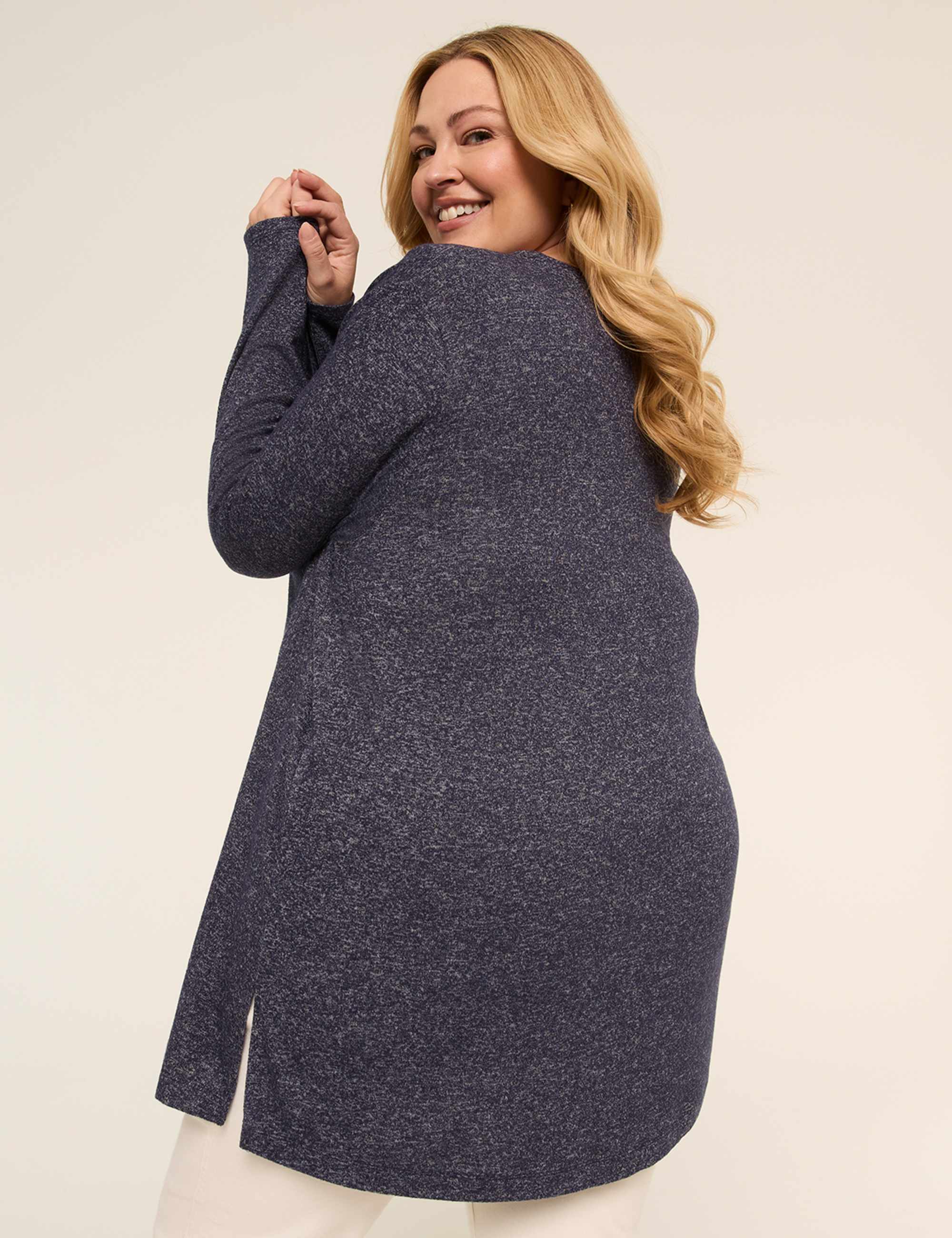 Open-Front Hacci Overpiece
