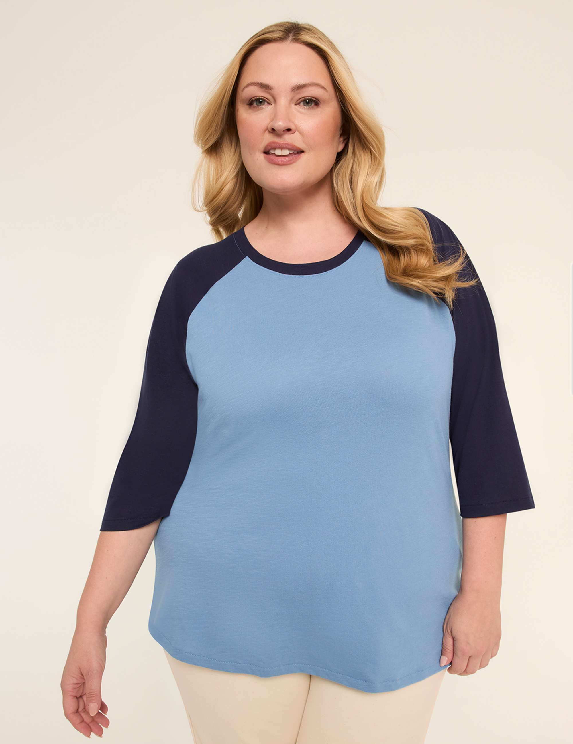3/4 Puff Sleeve Baseball Tee