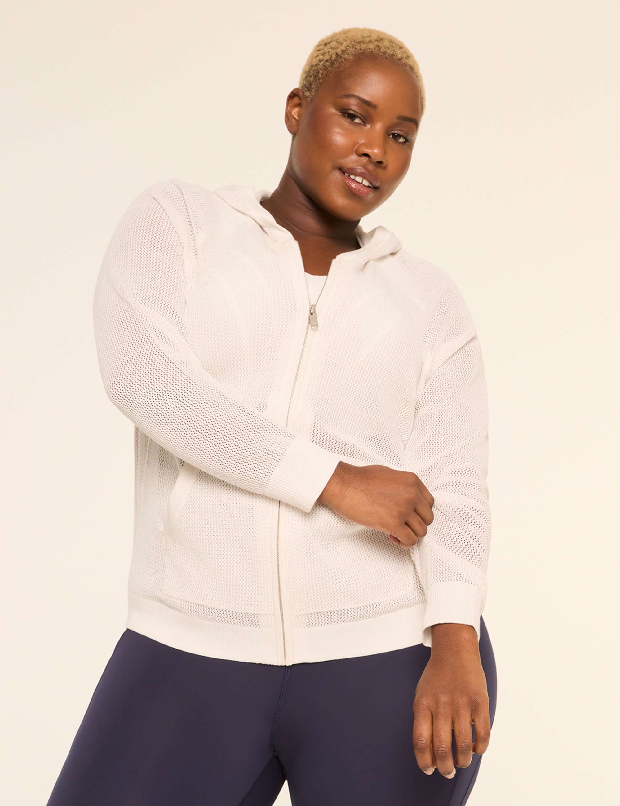 LIVI Zip-Front Sweater Hoodie