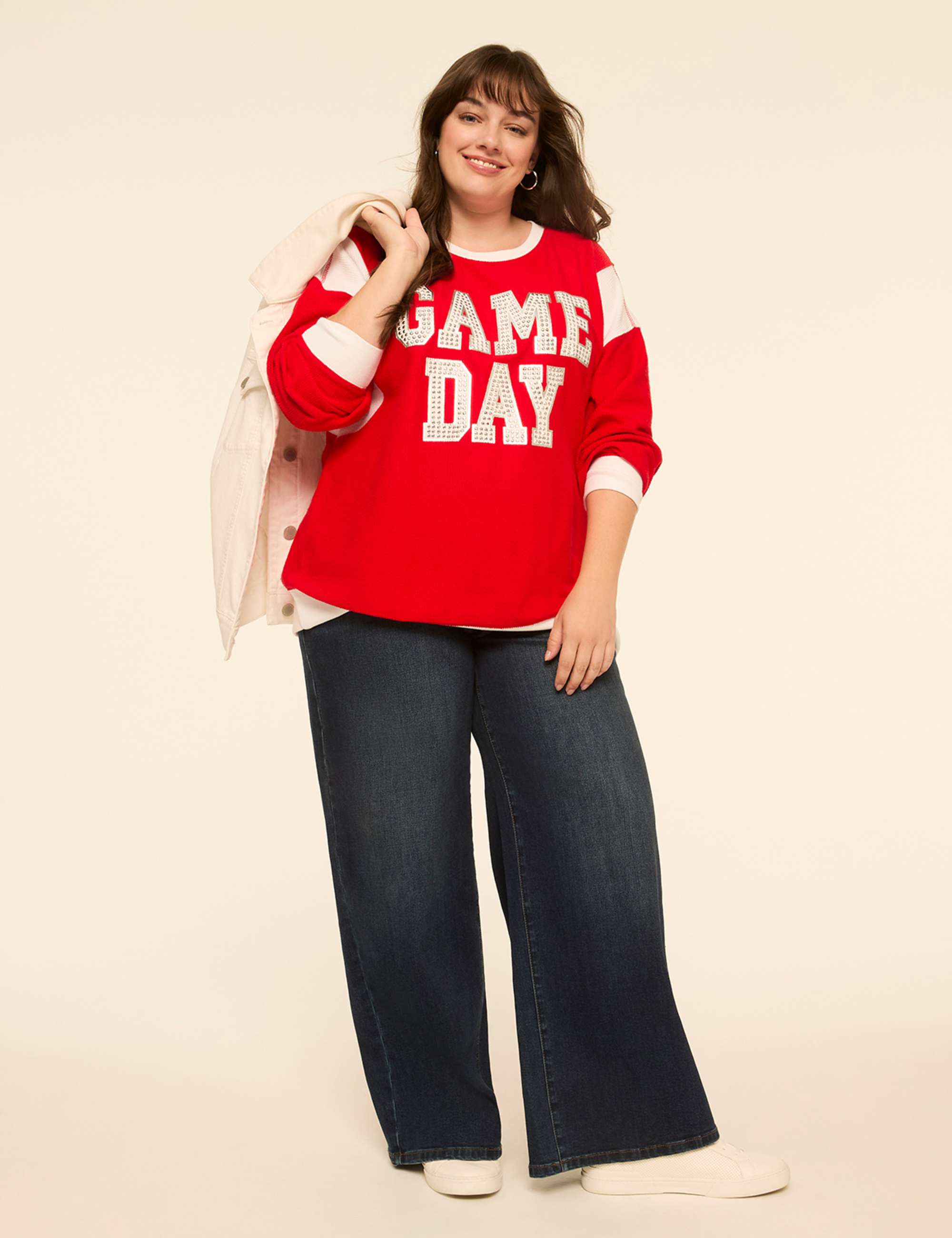Rhinestone Game Day Graphic Sweatshirt