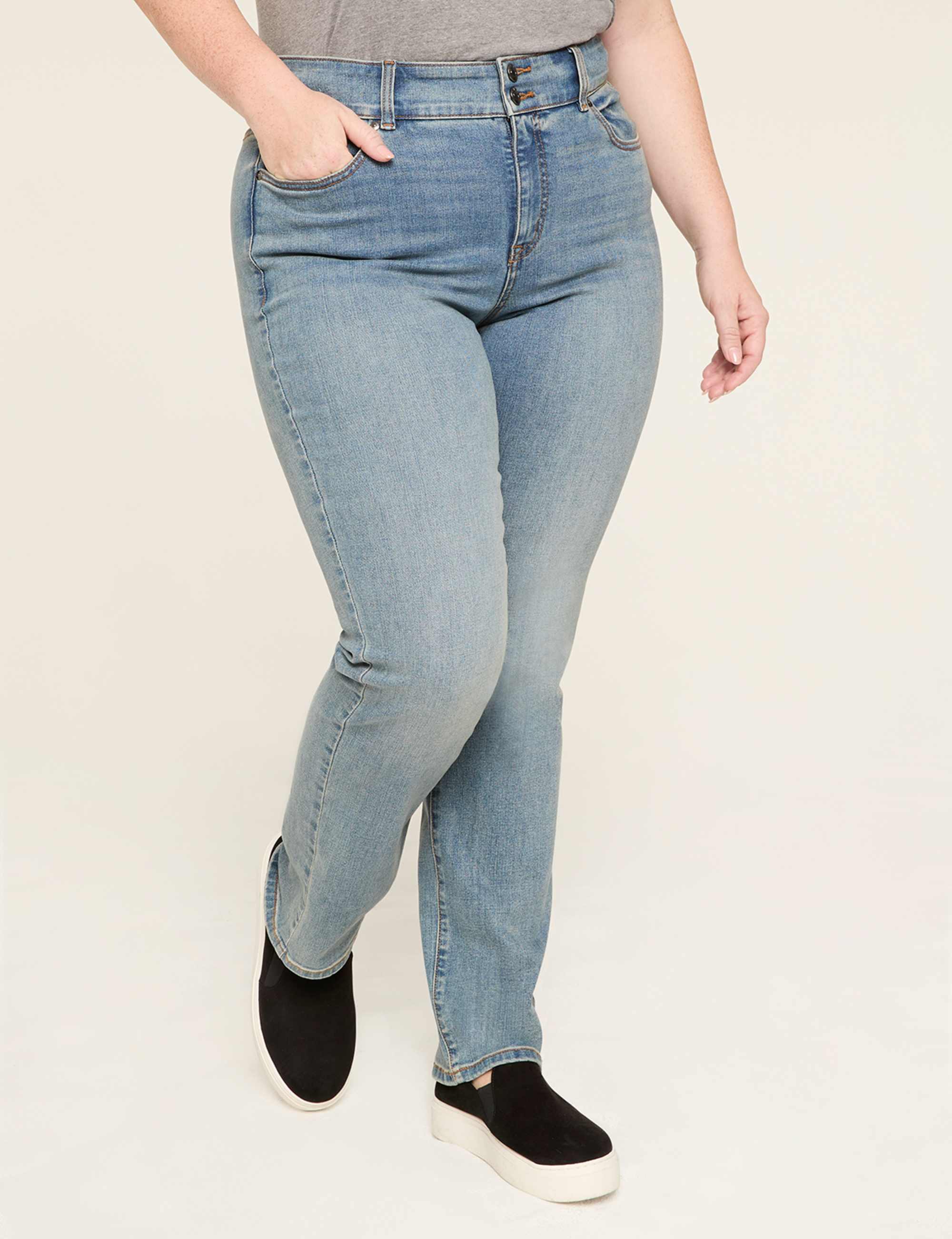 Fit High-Rise Straight Jean