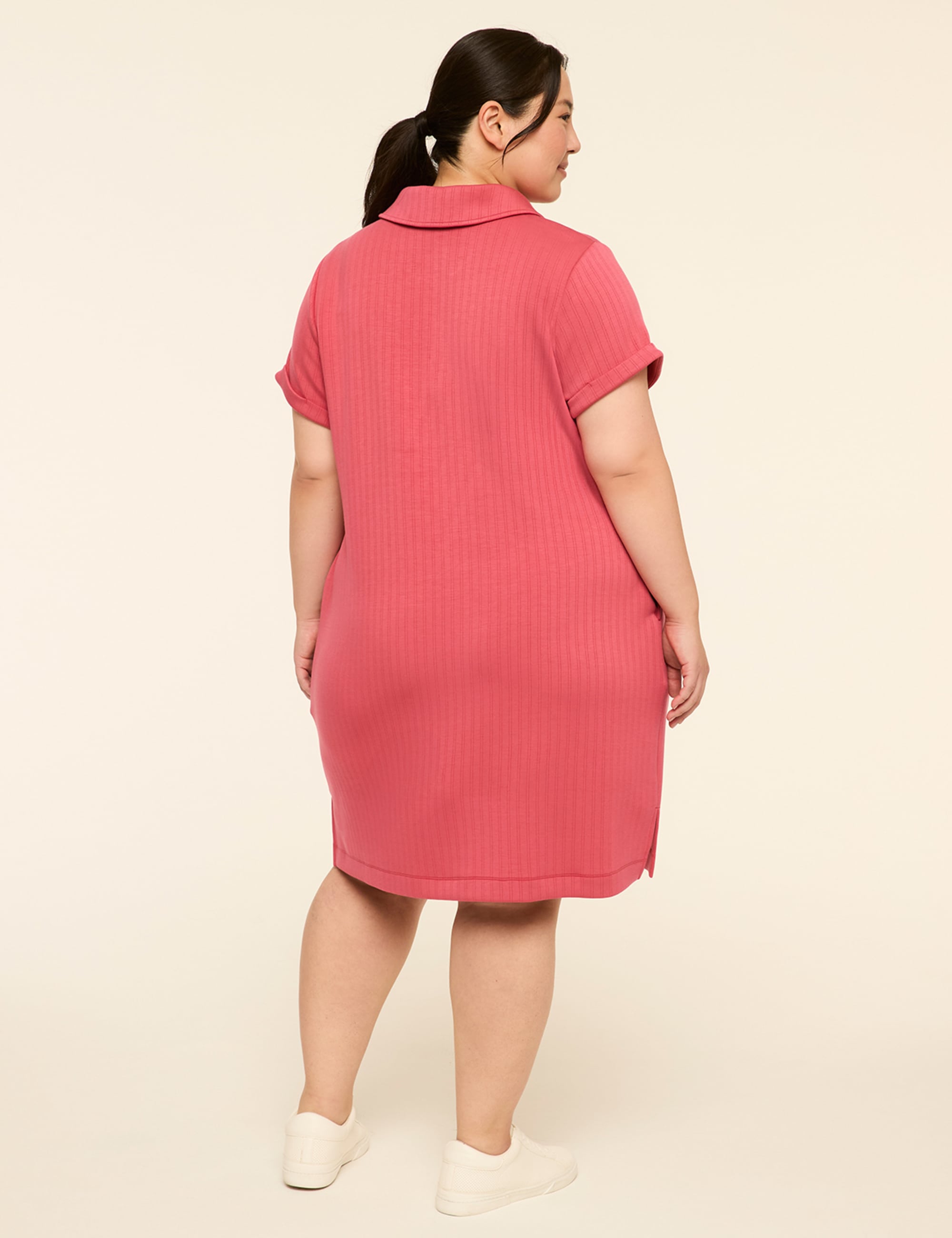 LIVI Wide Rib Journey Half-Zip Dress