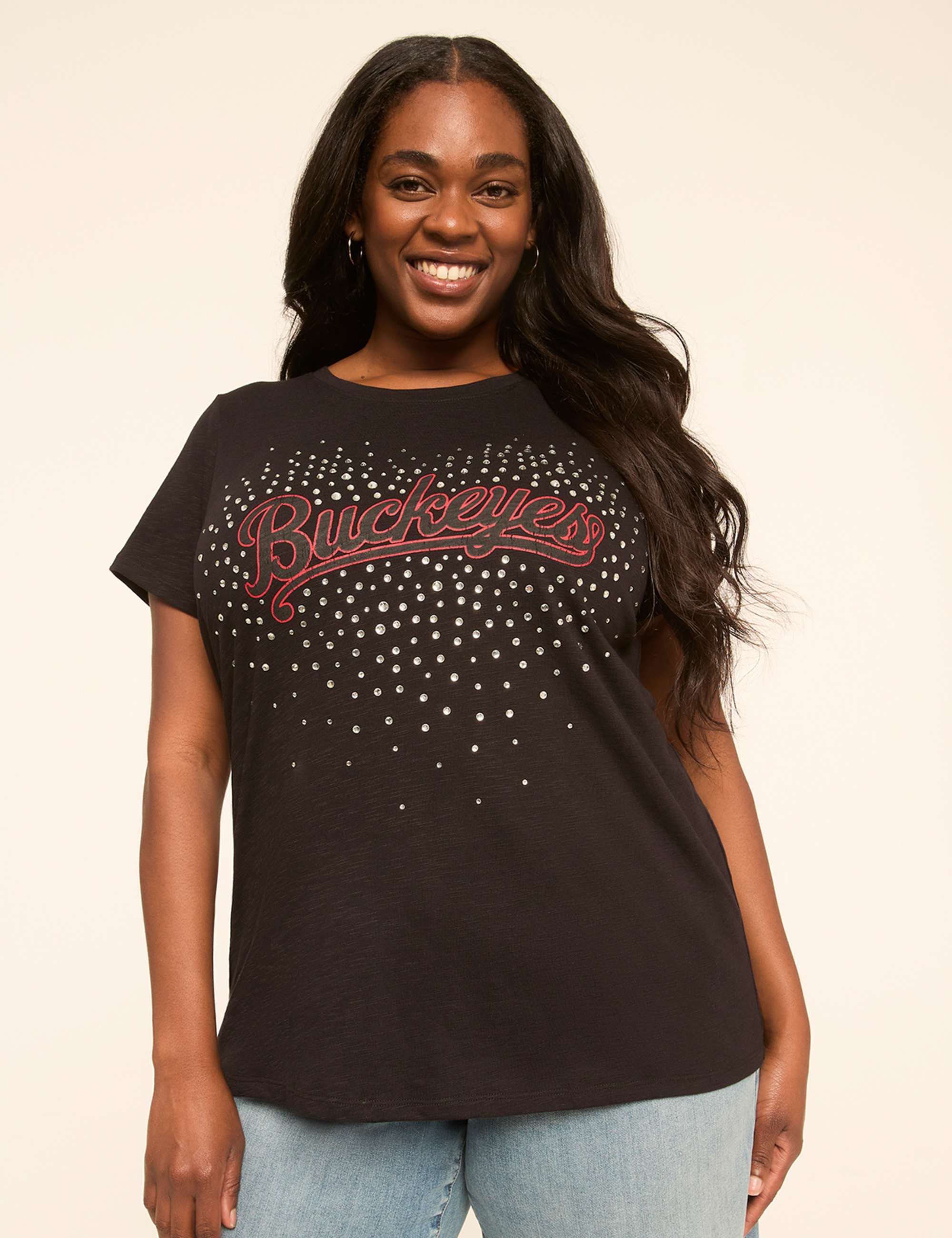 Rhinestone Buckeyes Graphic Tee