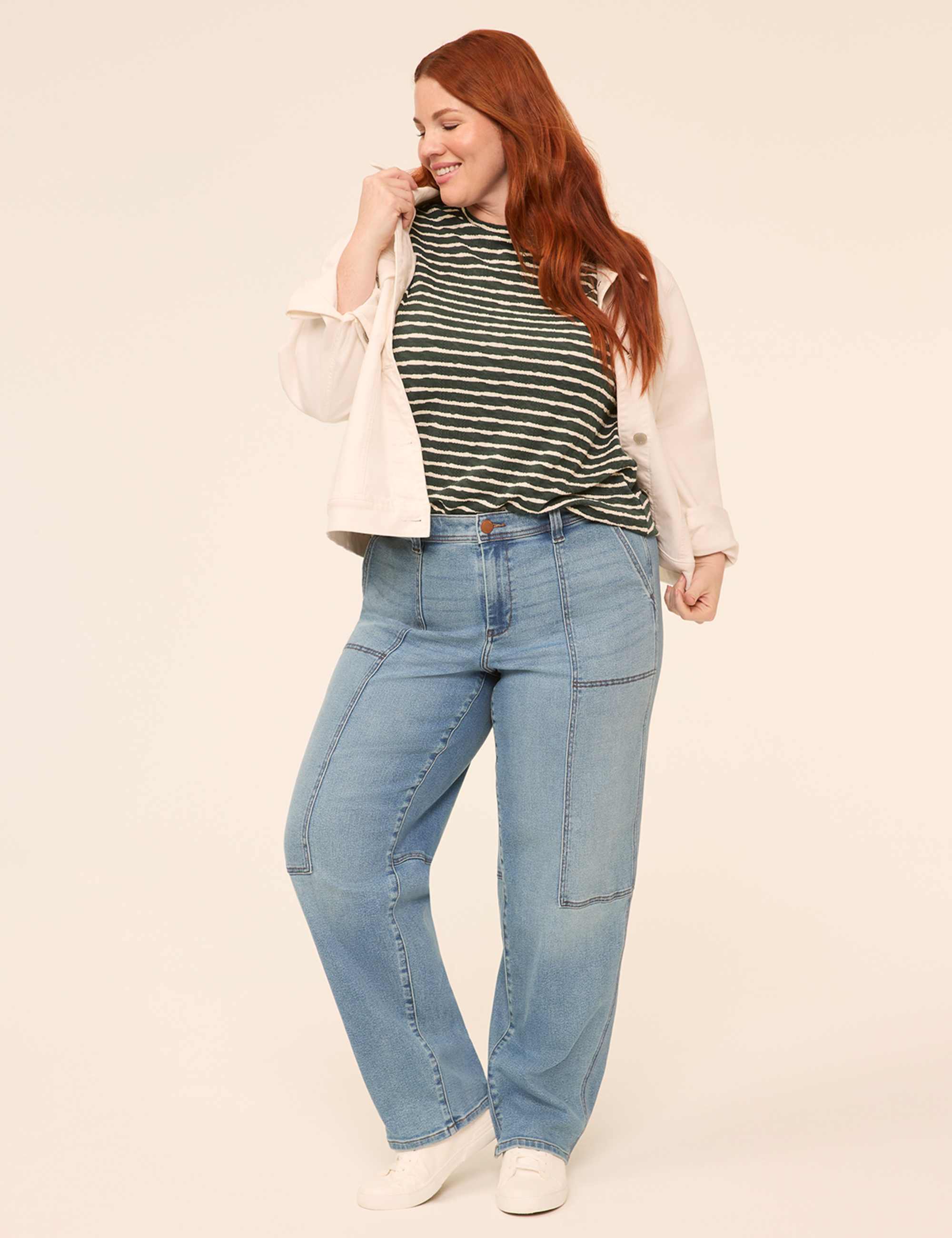 Dolman-Sleeve Textured Knit Top