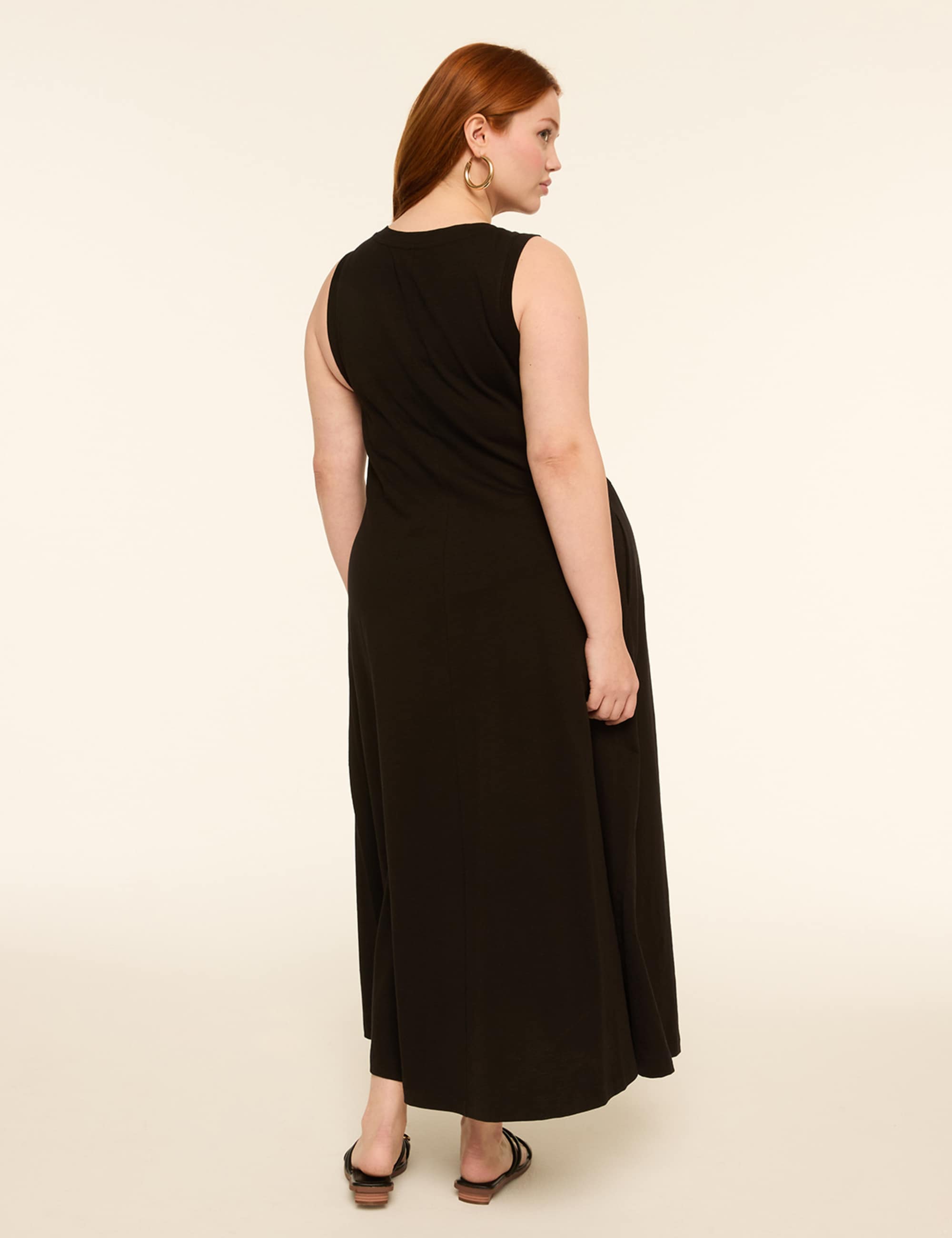 Sleeveless Easy Swing Dress