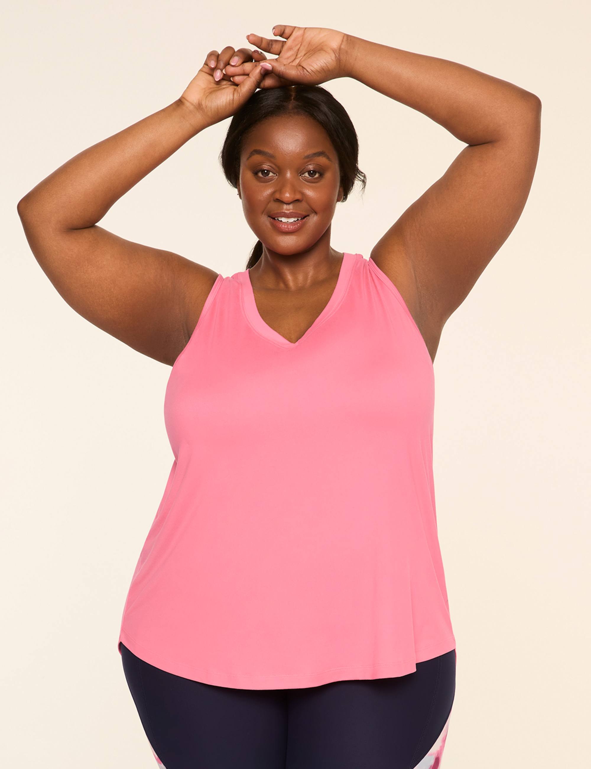LIVI Soft Ruched-Back Tank