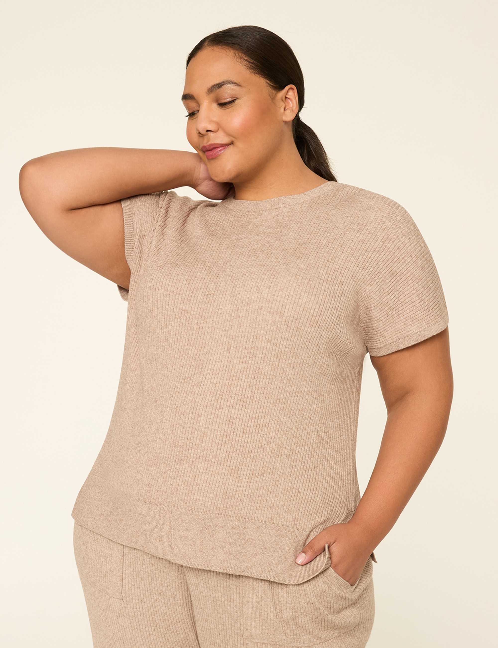 LIVI Short-Sleeve Crew-Neck Sweater