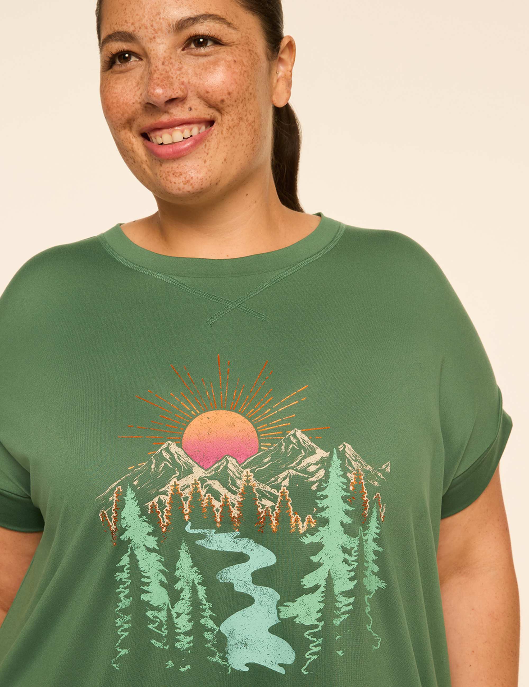 LIVI Soft Foiled Mountain Graphic Tee