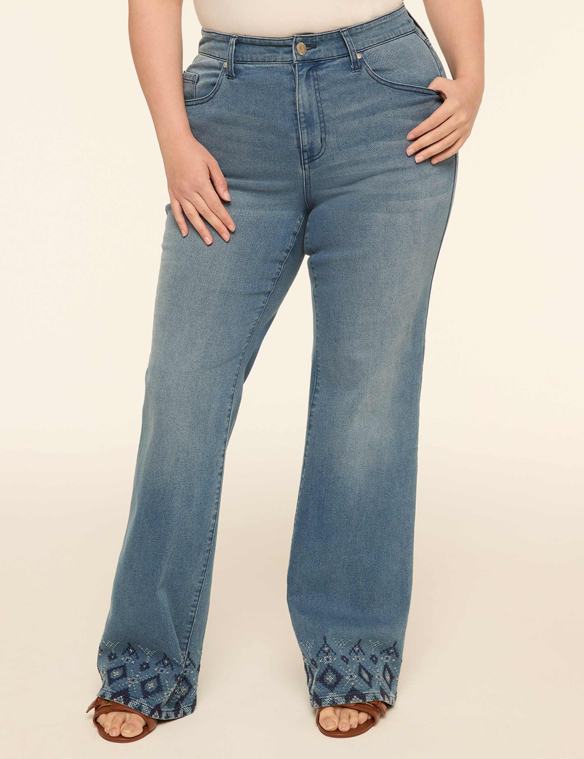 360 Flex Signature Fit High-Rise Embroidered Boot Jean