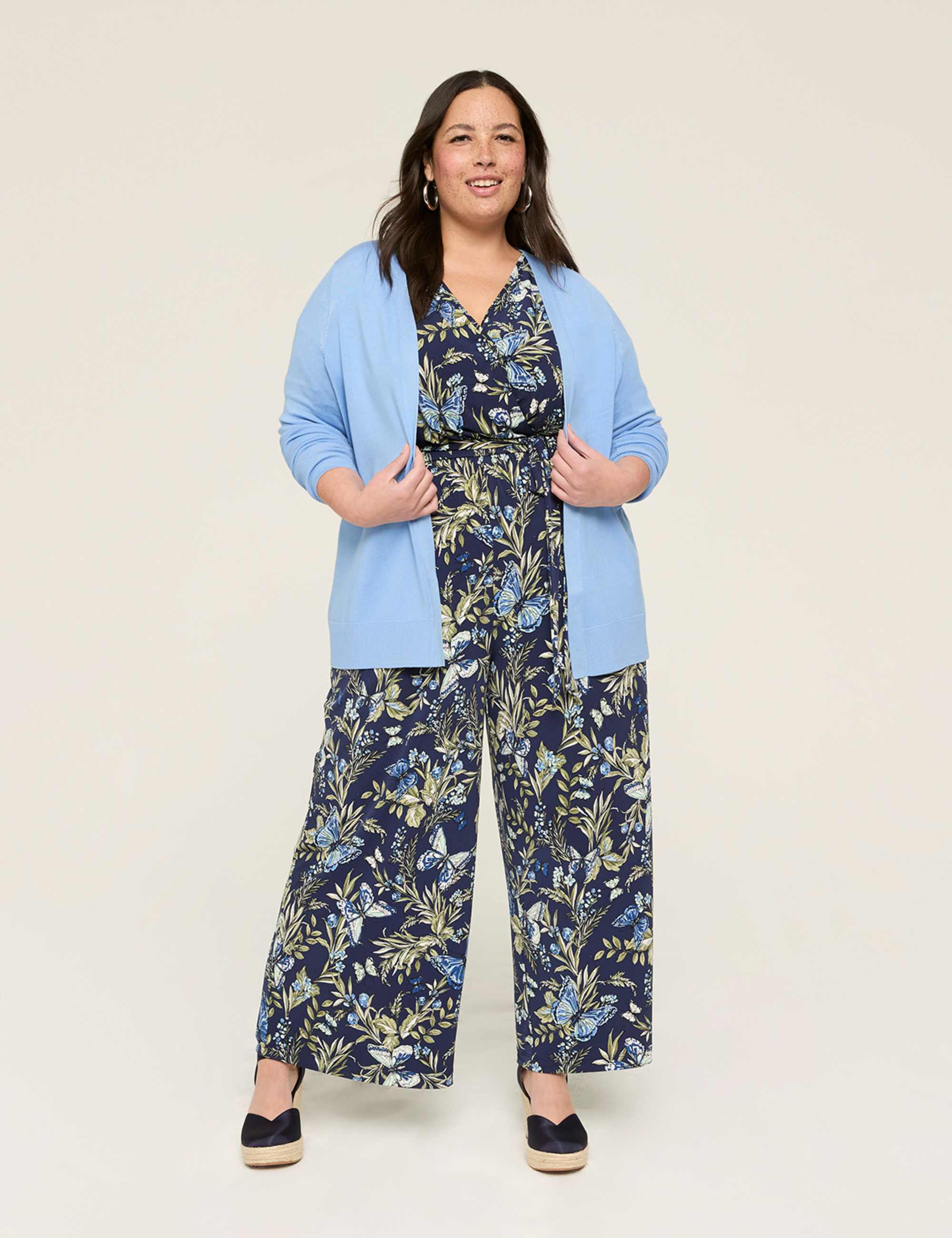 Modern Long-Sleeve Open-Front Cardigan