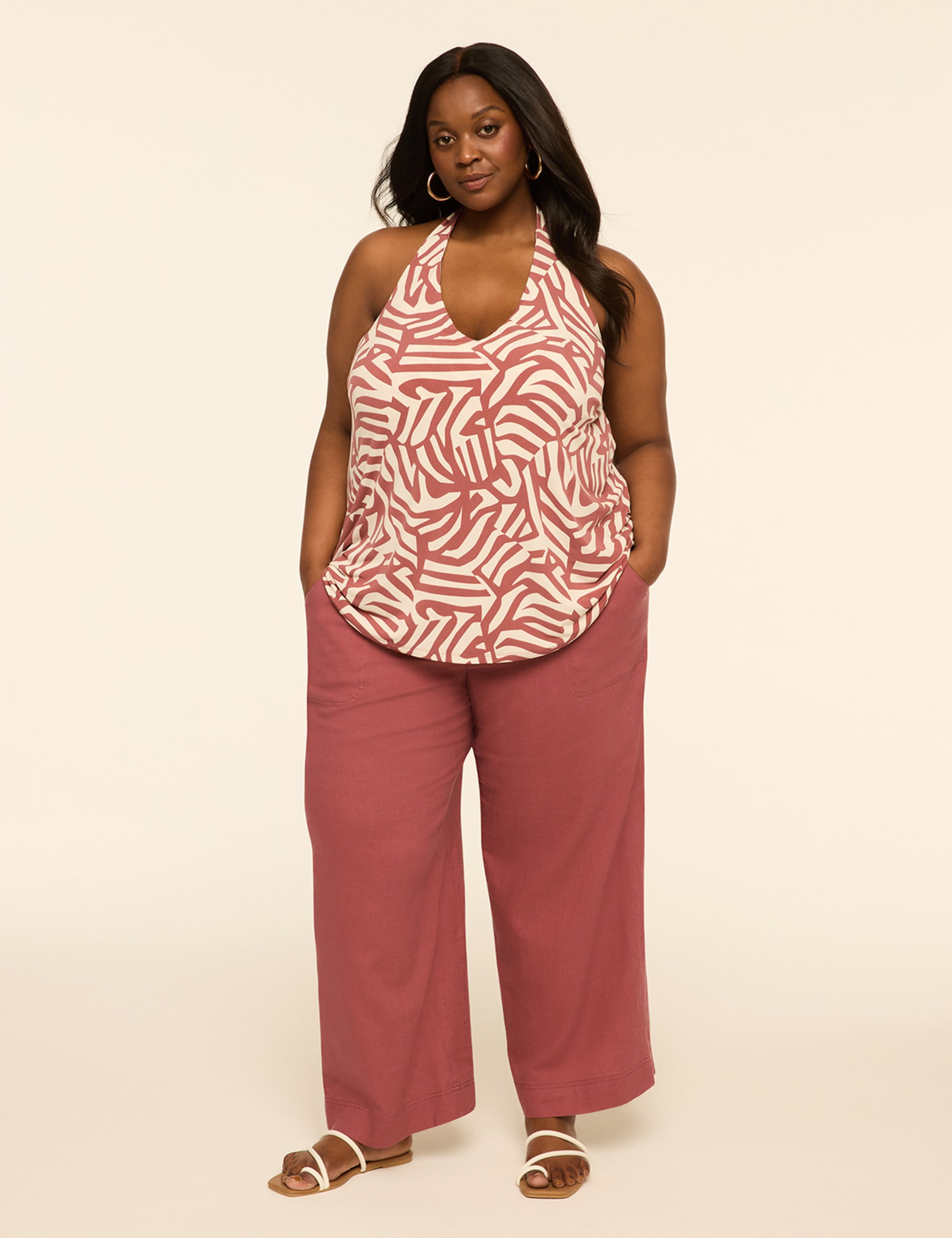 Tie-Neck Halter Top