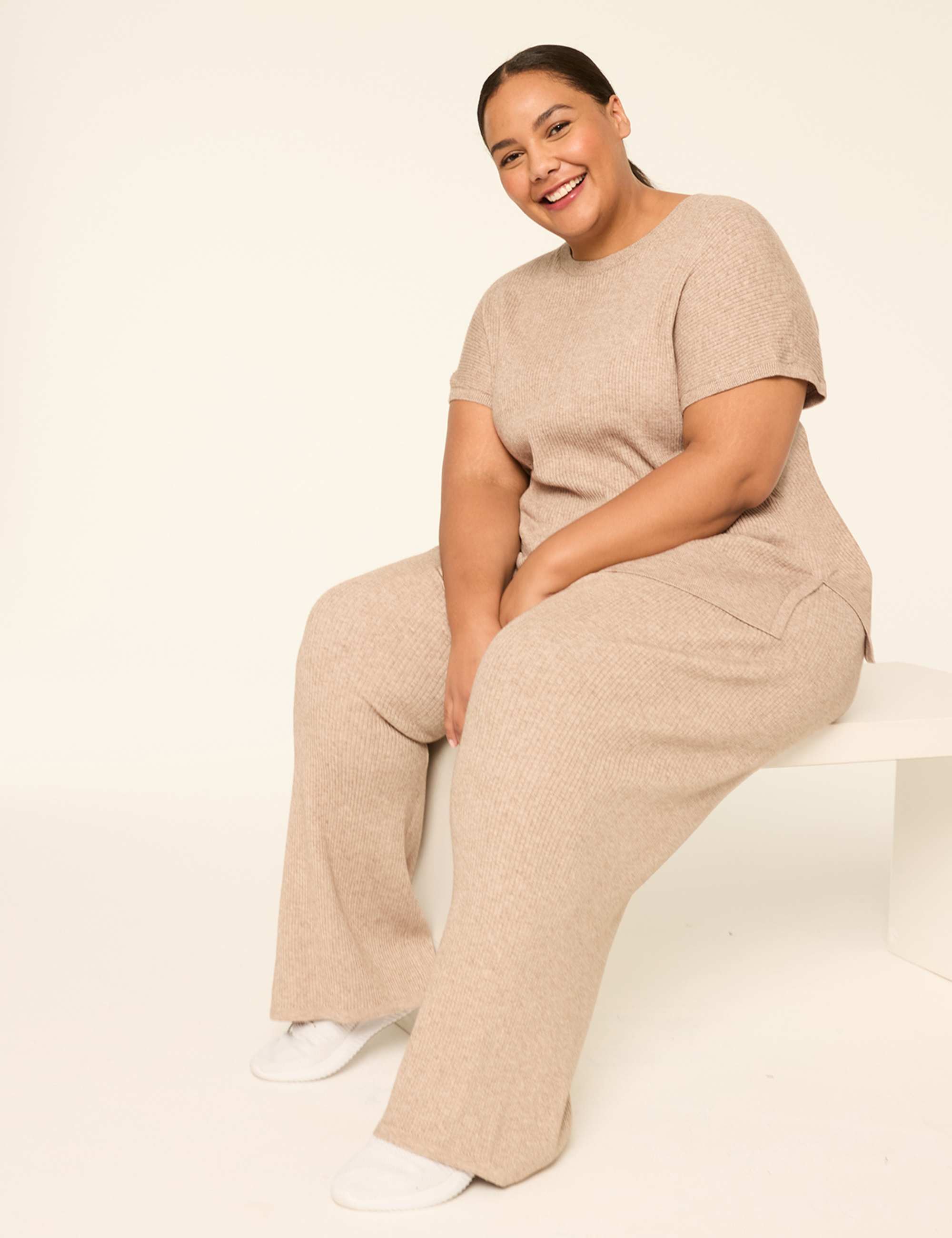 LIVI Short-Sleeve Crew-Neck Sweater