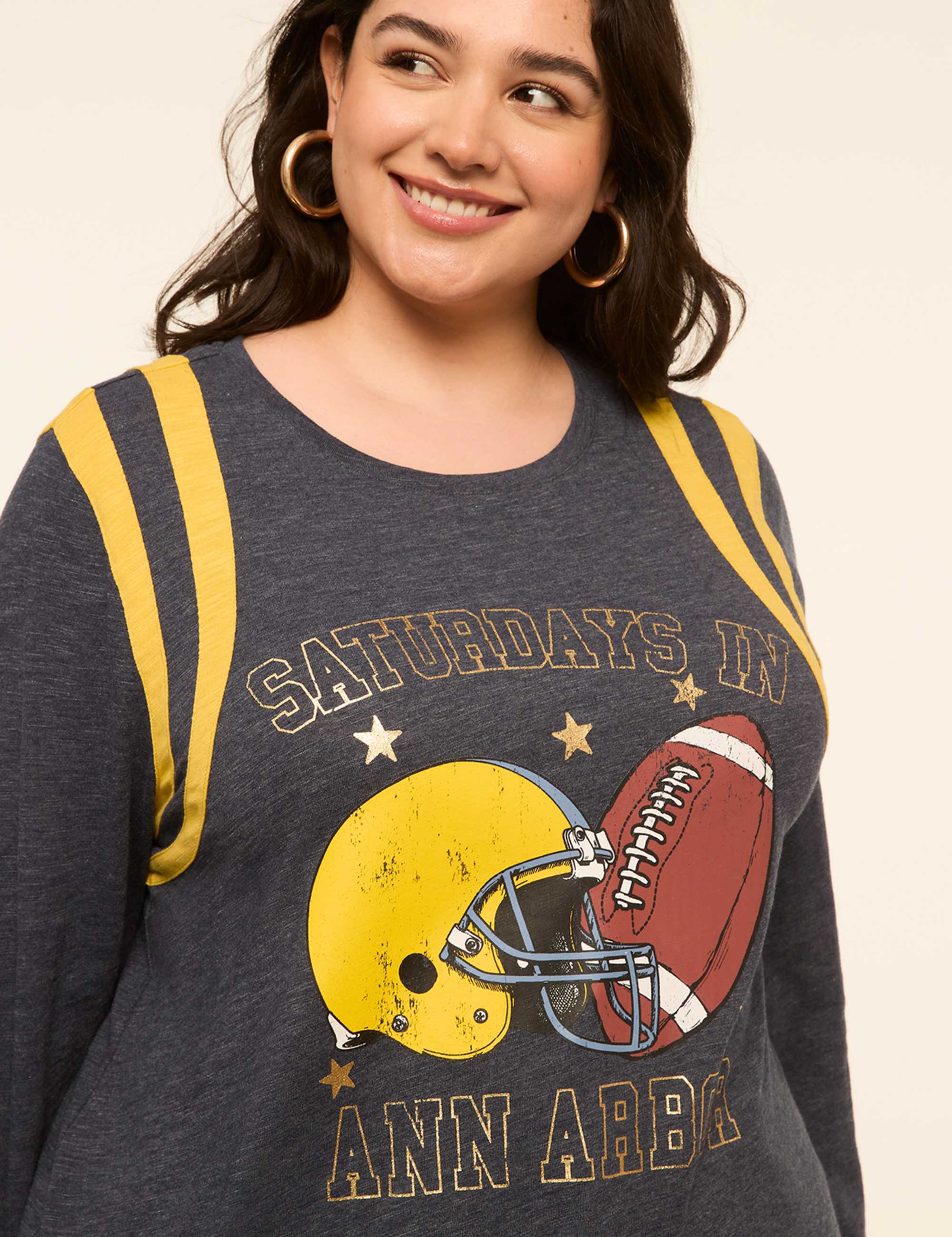 Saturdays In Ann Arbor Long-Sleeve Graphic Tee