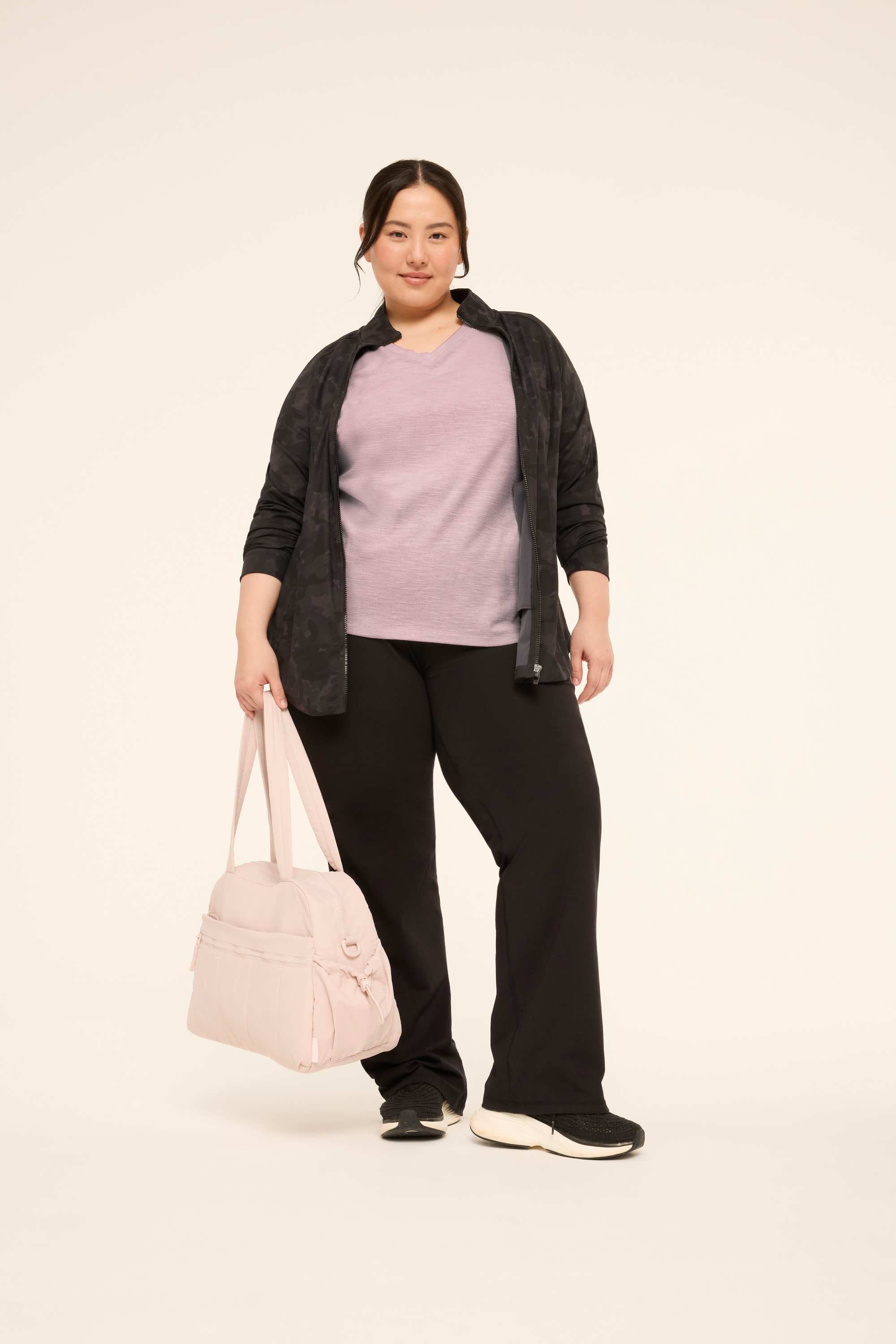 LIVI Textured V-Neck Top