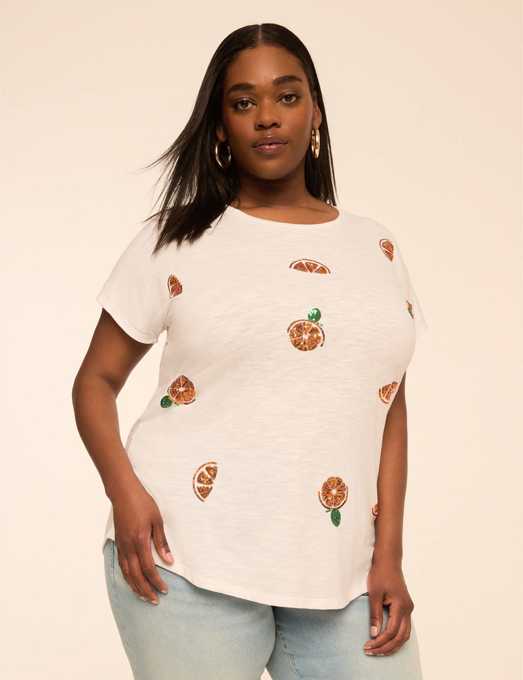Sequin Oranges Graphic Tee