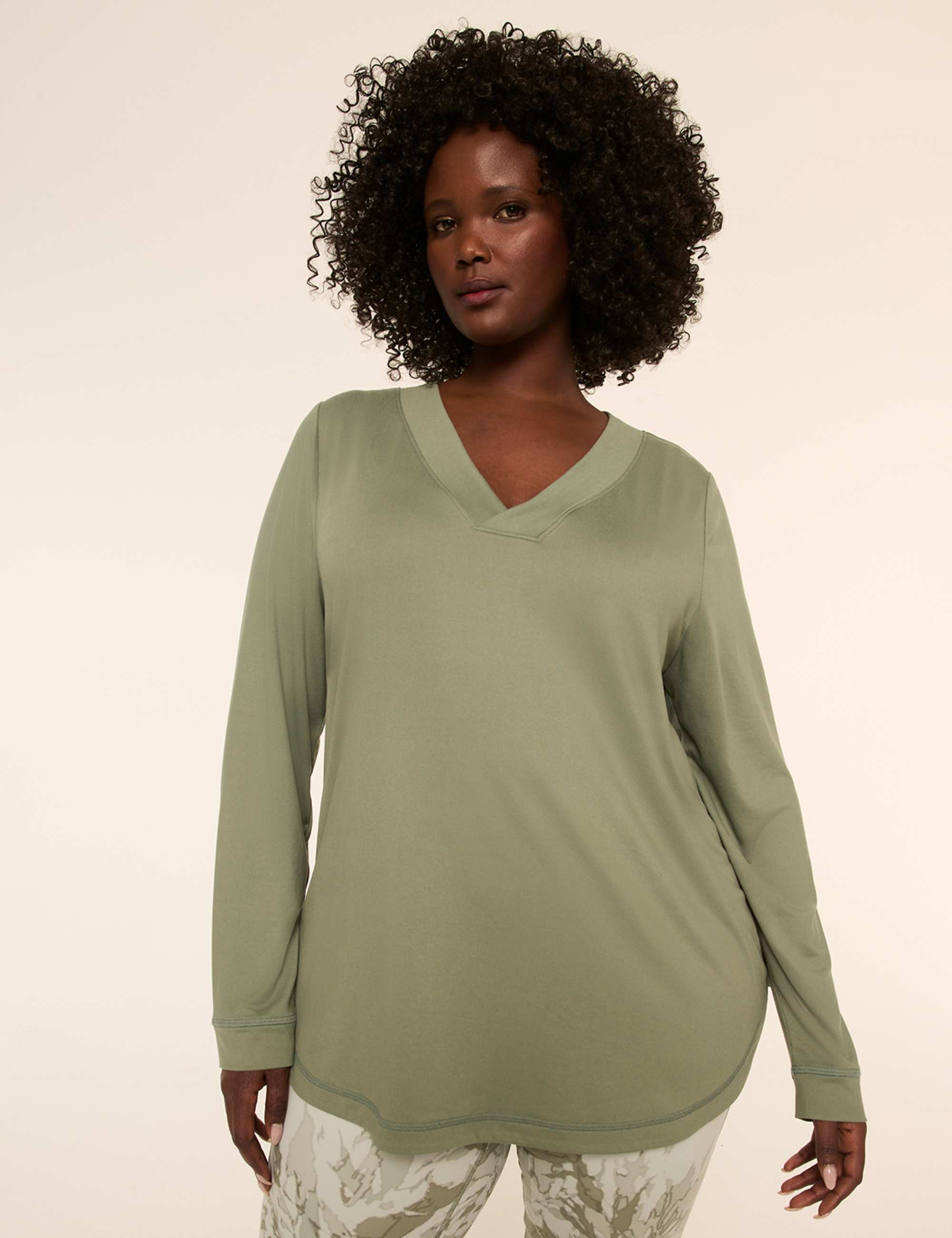 LIVI Soft Long-Sleeve V-Neck Tee