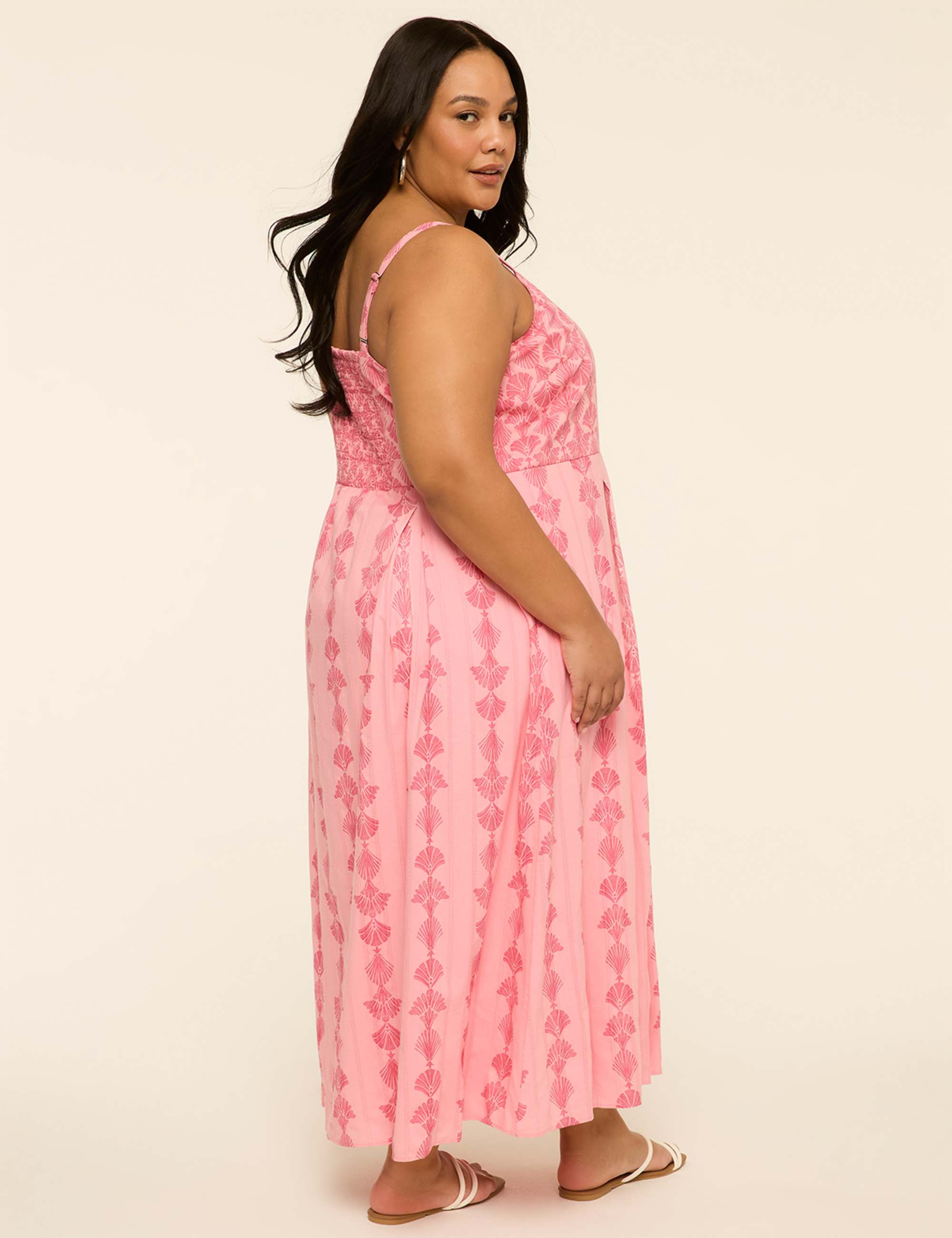Sleeveless Pleated Maxi Dress