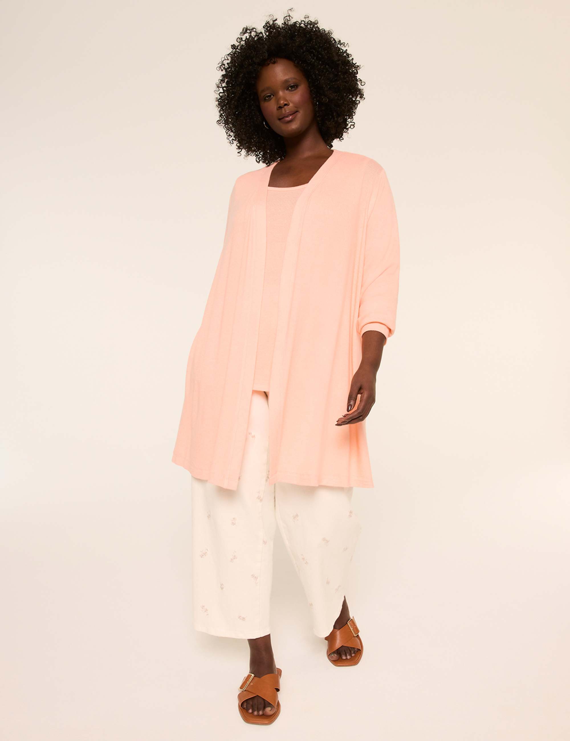 Open-Front Hacci Overpiece