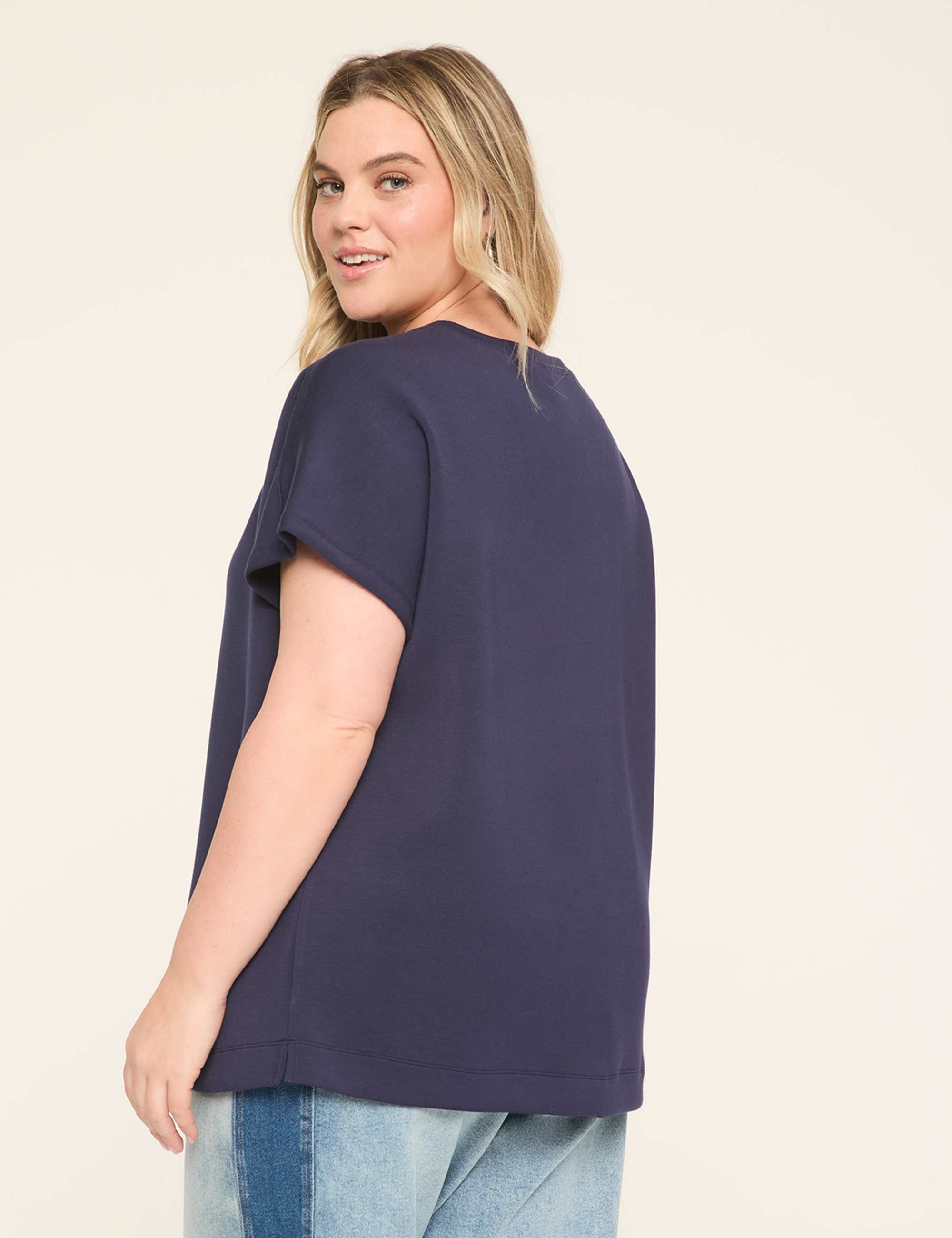 Journey Dolman-Sleeve Shirred-Shoulder Top
