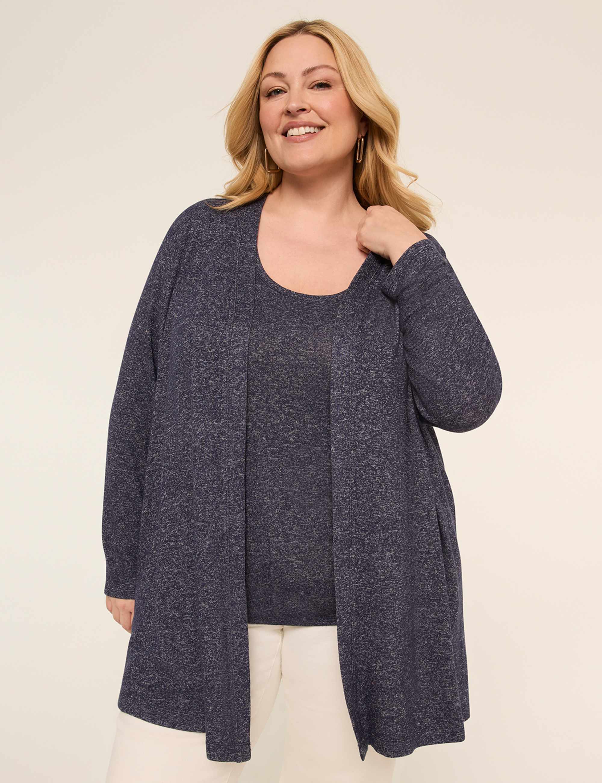 Open-Front Hacci Overpiece