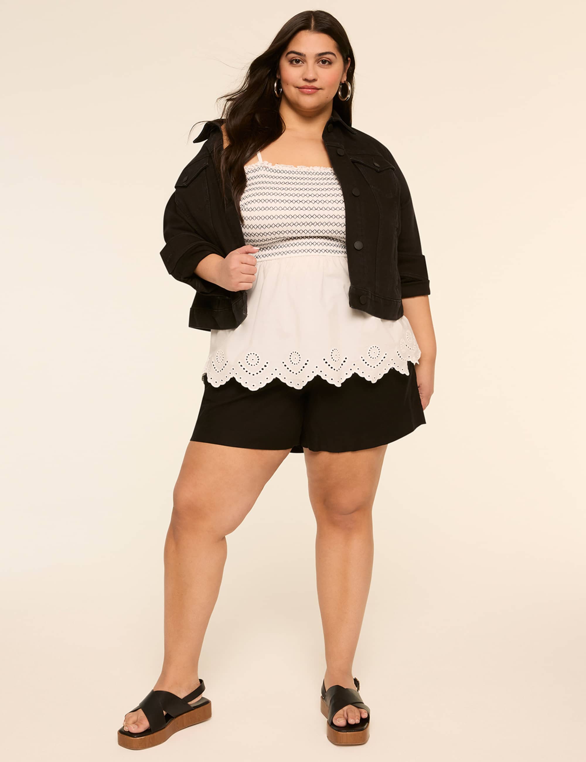 Slub Relaxed Pull-On 5-5" Short