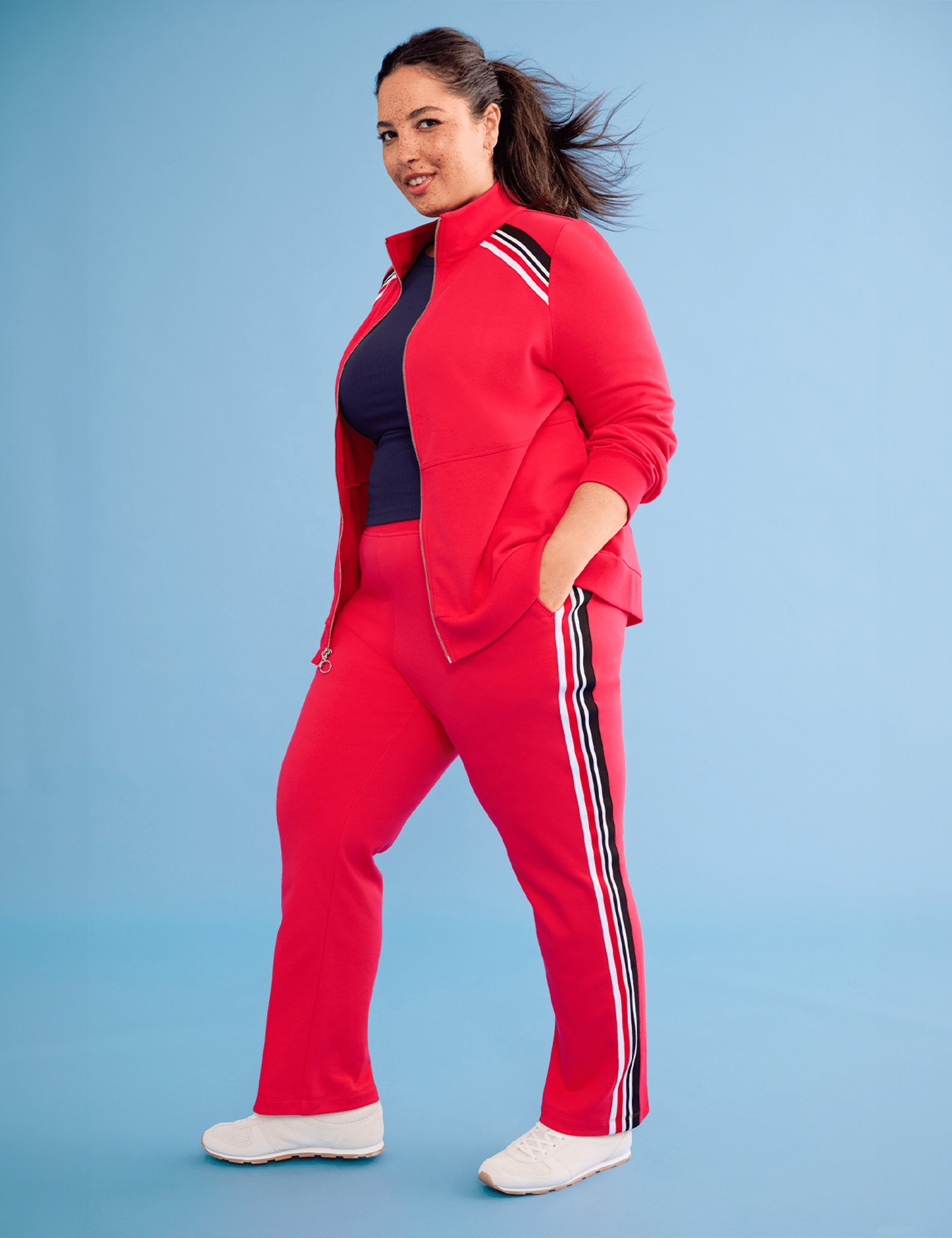 LIVI French Terry Straight Leg Pant