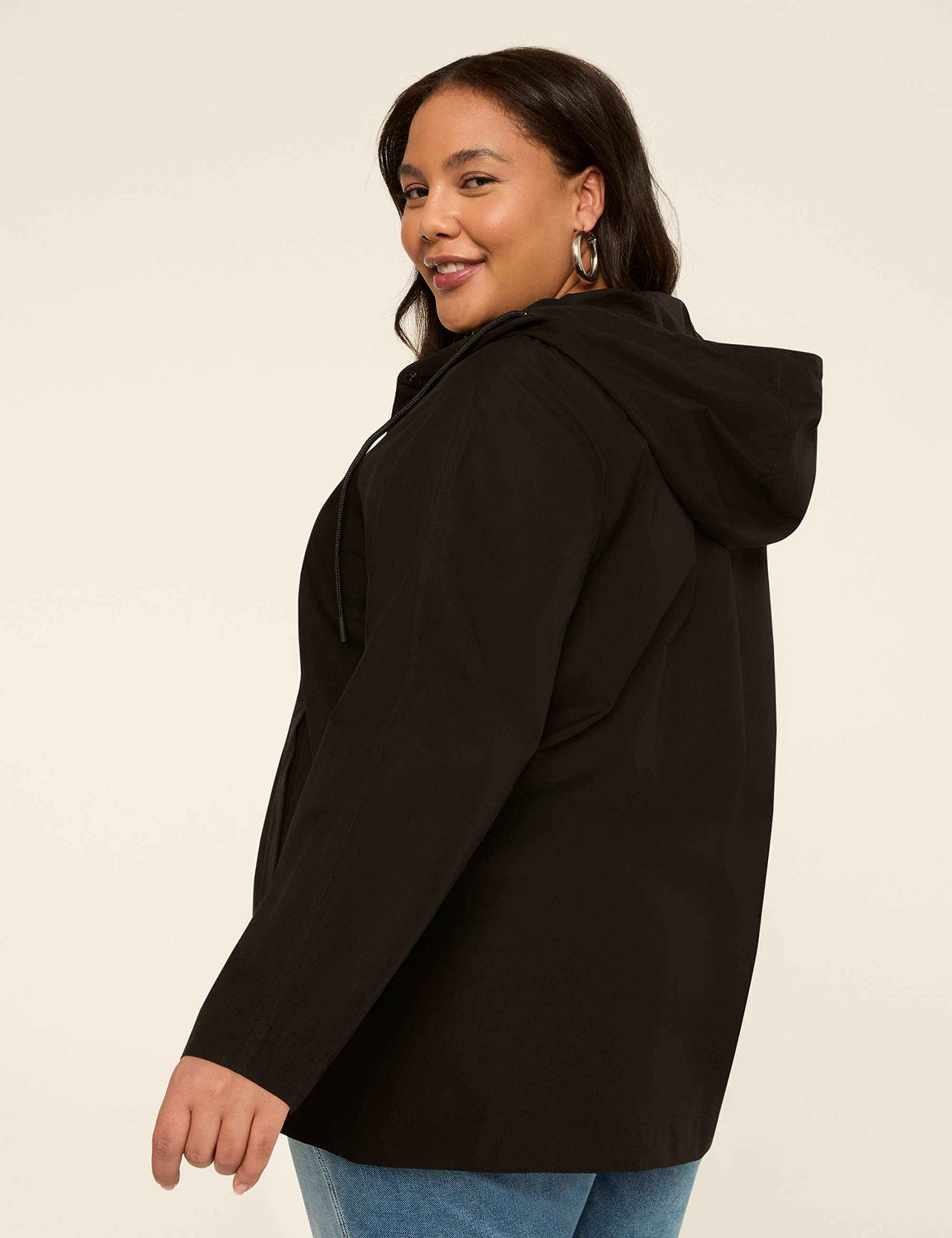 Snap-Front Hooded Jacket