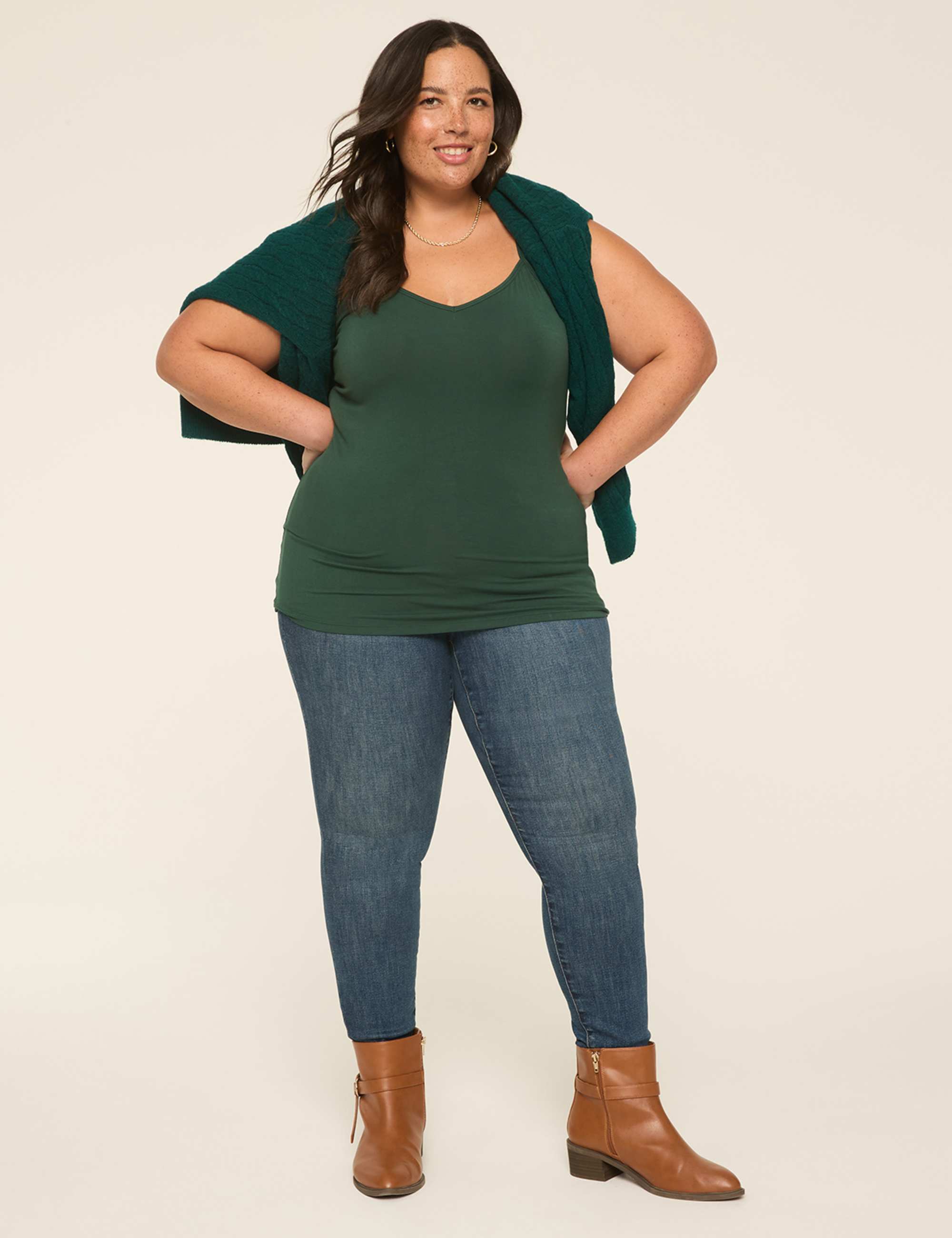 V-Neck Body-Skimming Cami
