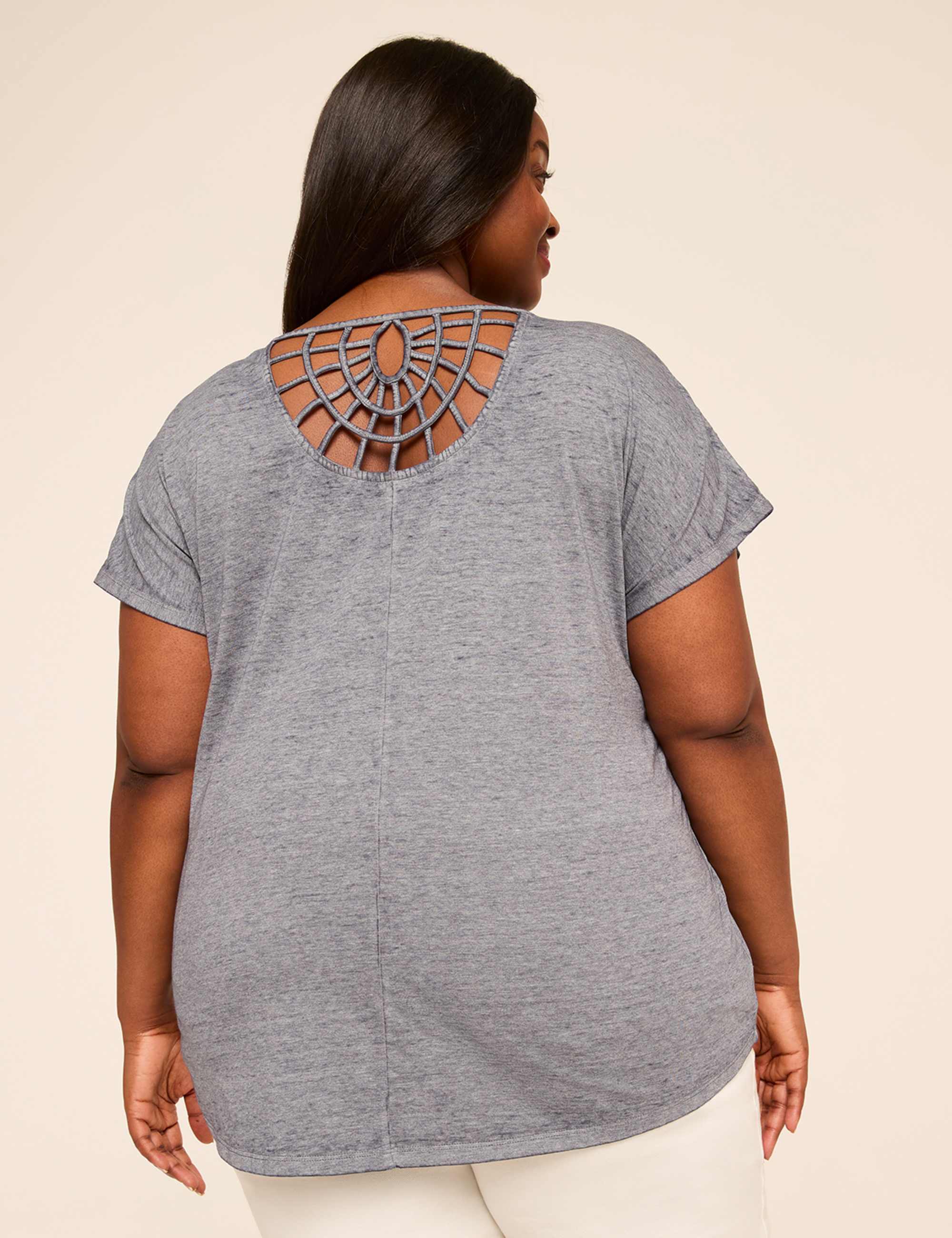 Scoop-Neck Strappy-Back Tee