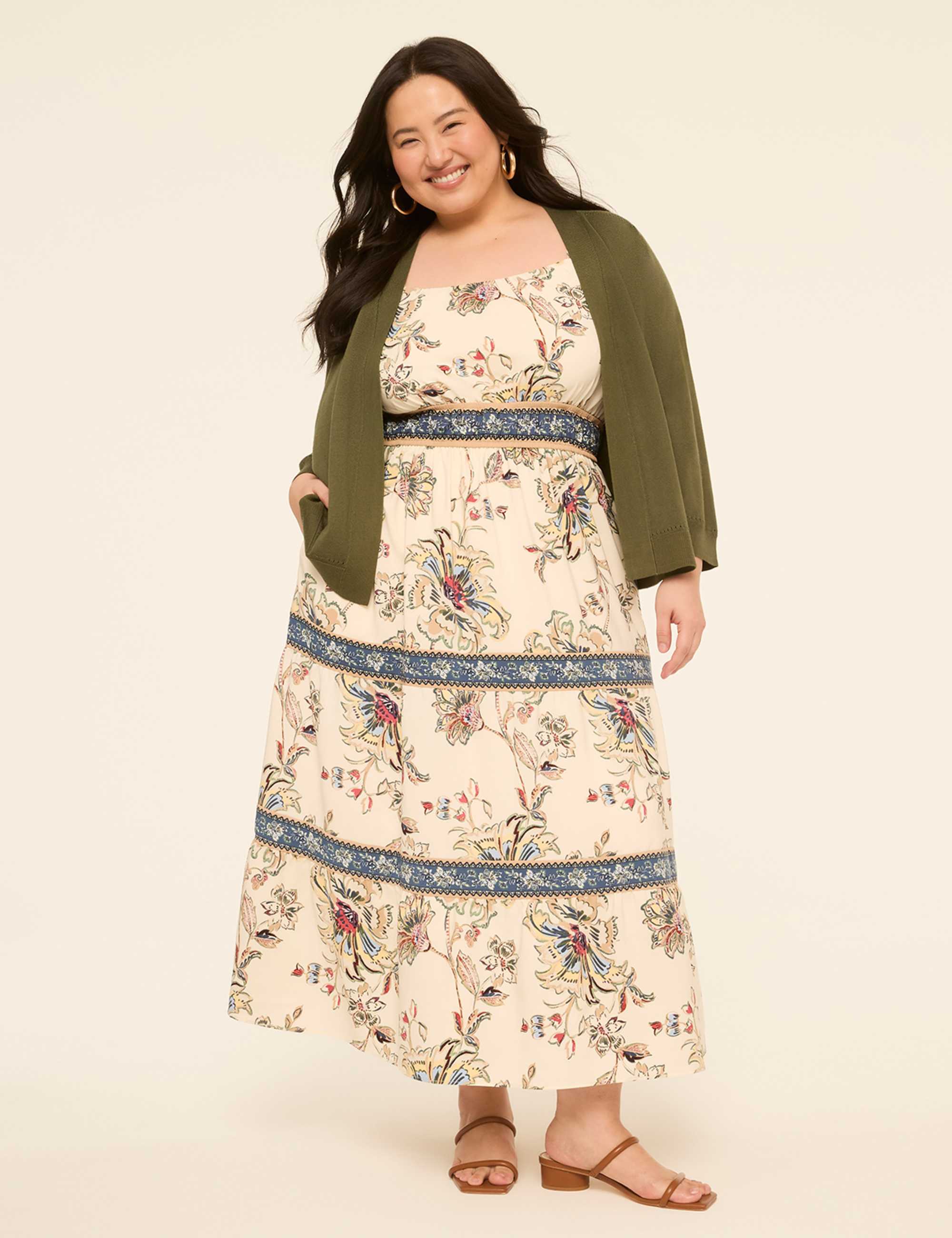 Sleeveless Tiered Maxi Dress