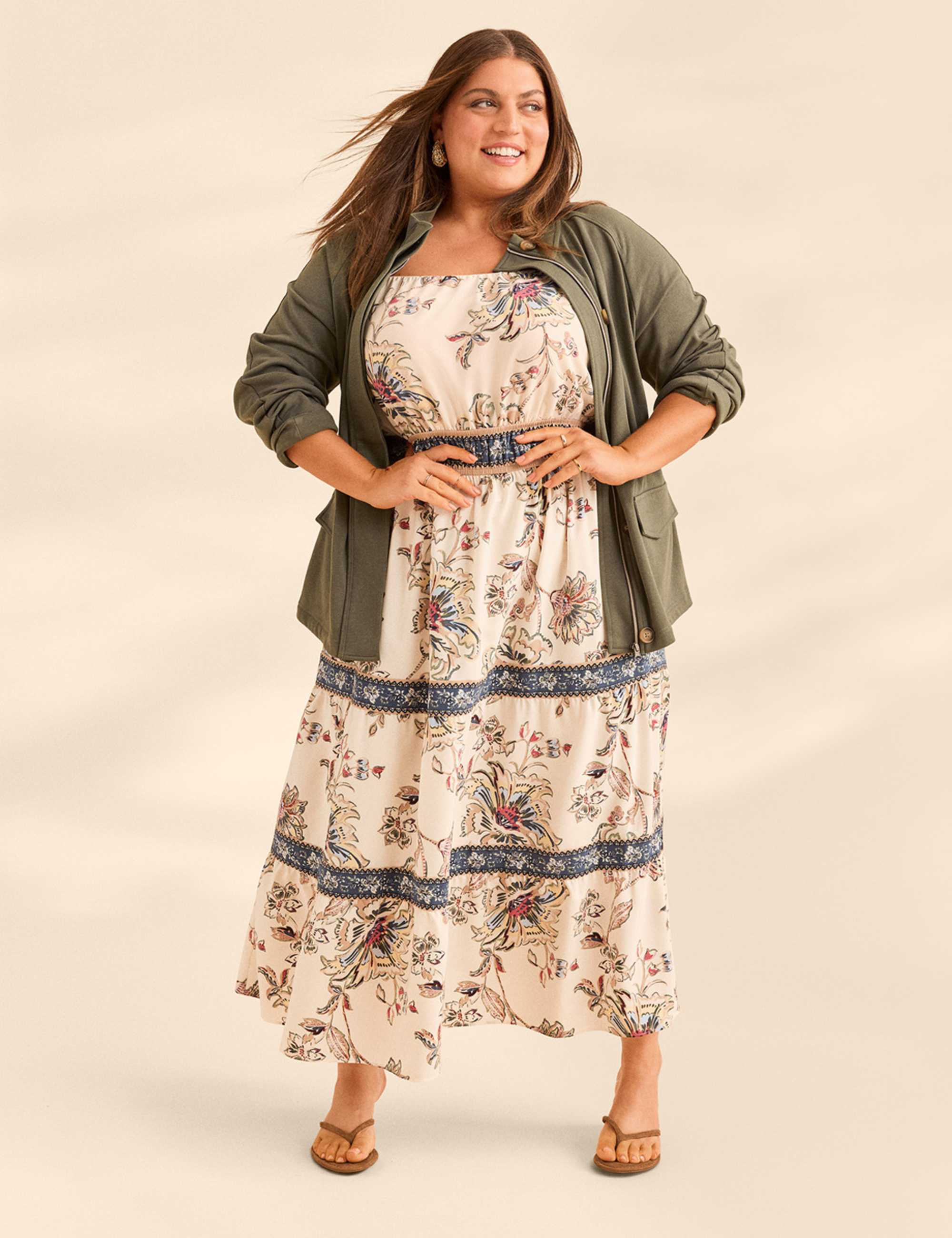Sleeveless Tiered Maxi Dress