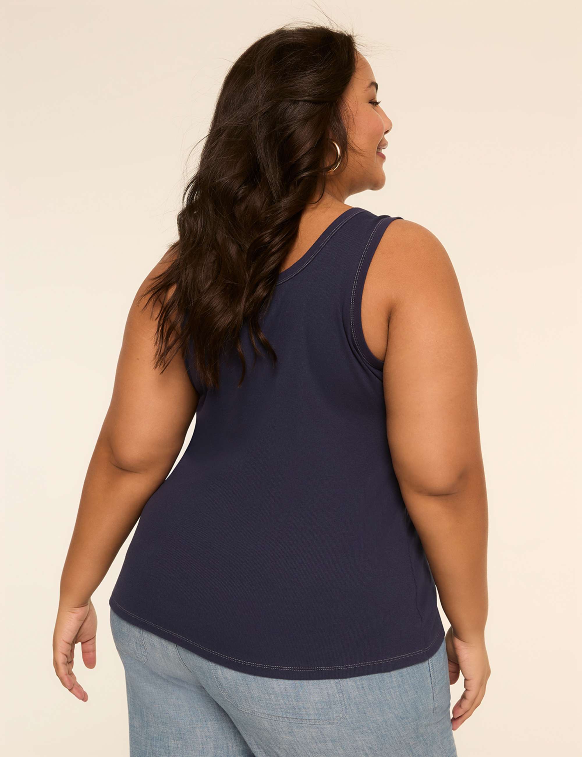 Lace-Up Rib Tank