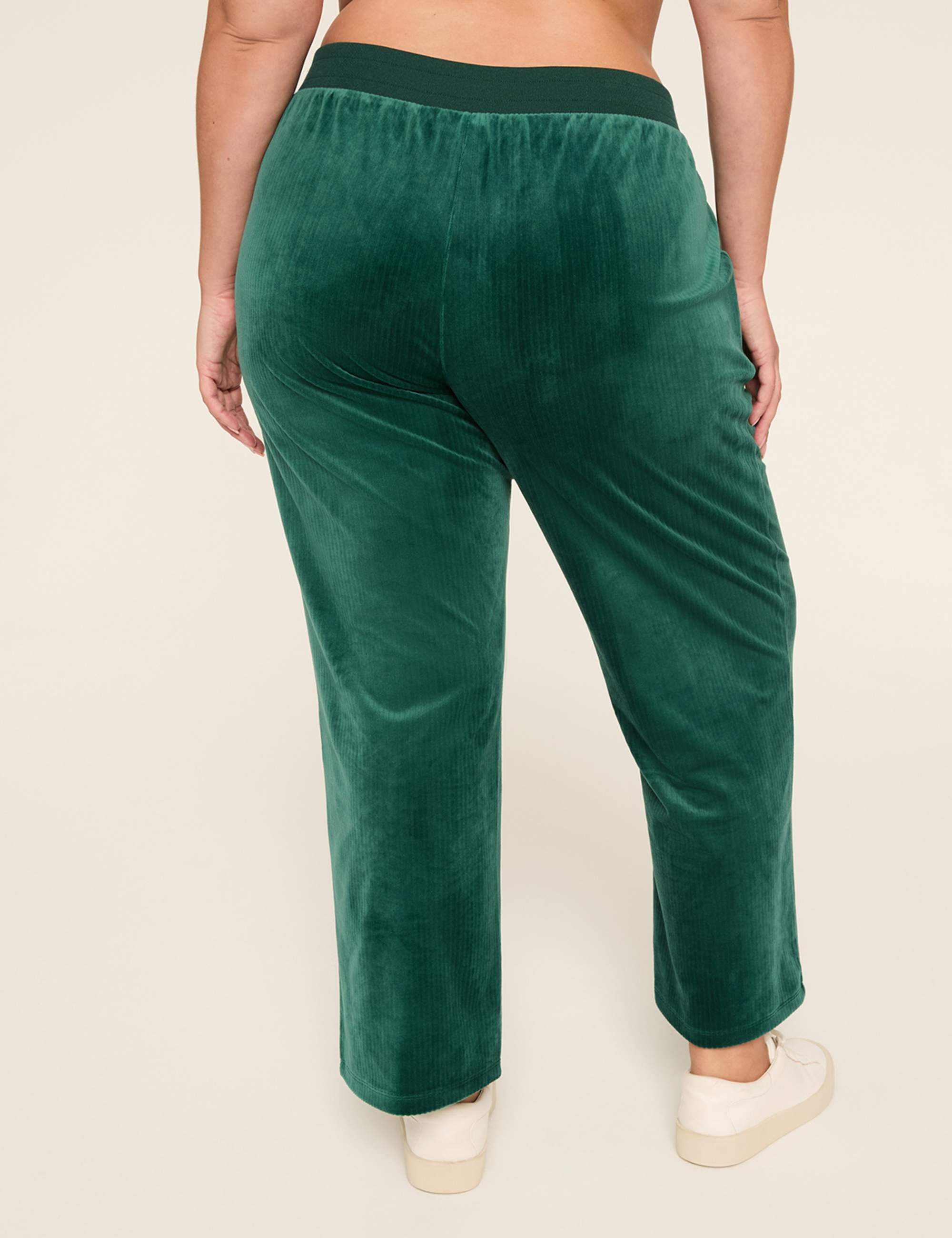 LIVI Rib Velour Straight Leg Pant