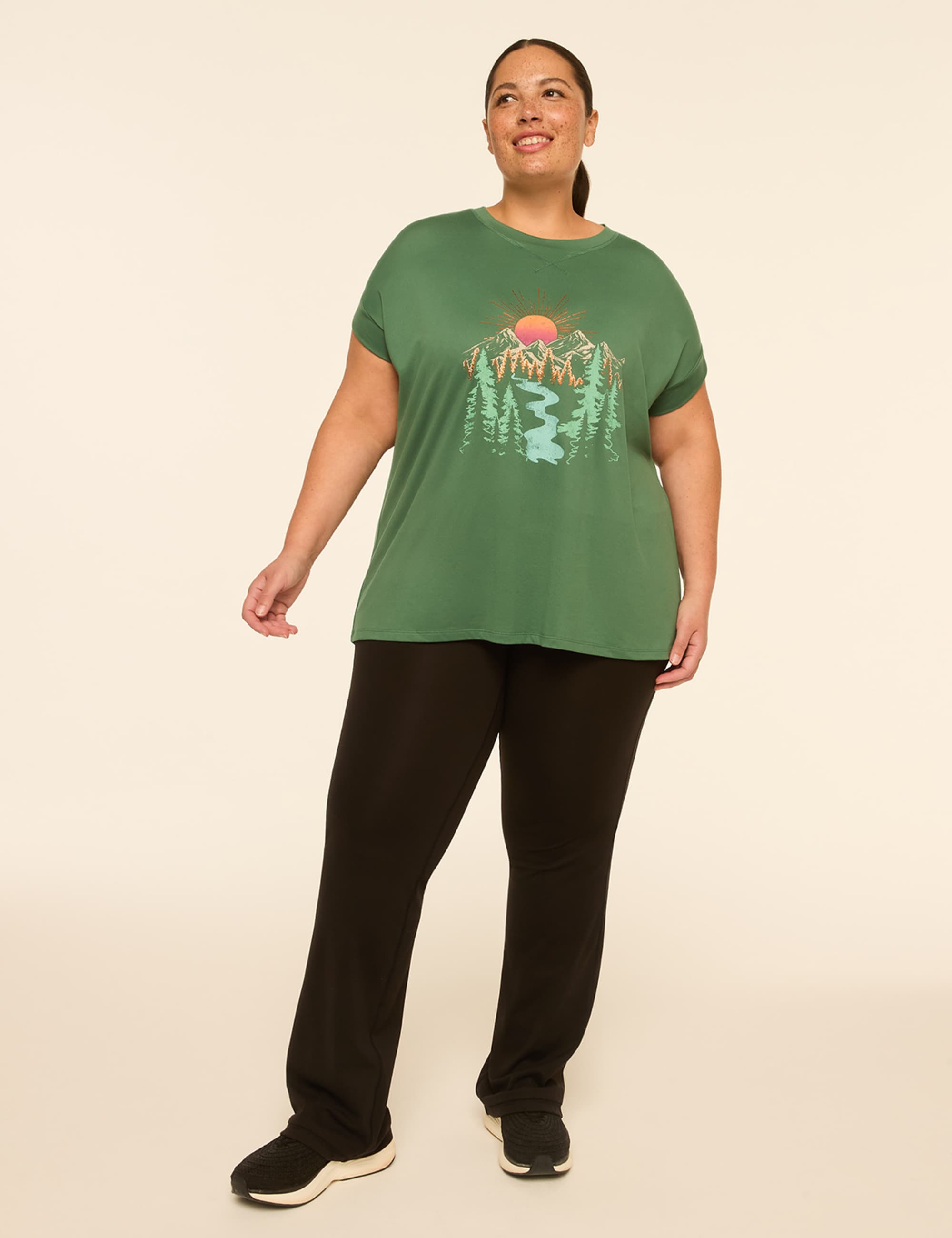 LIVI Soft Foiled Mountain Graphic Tee