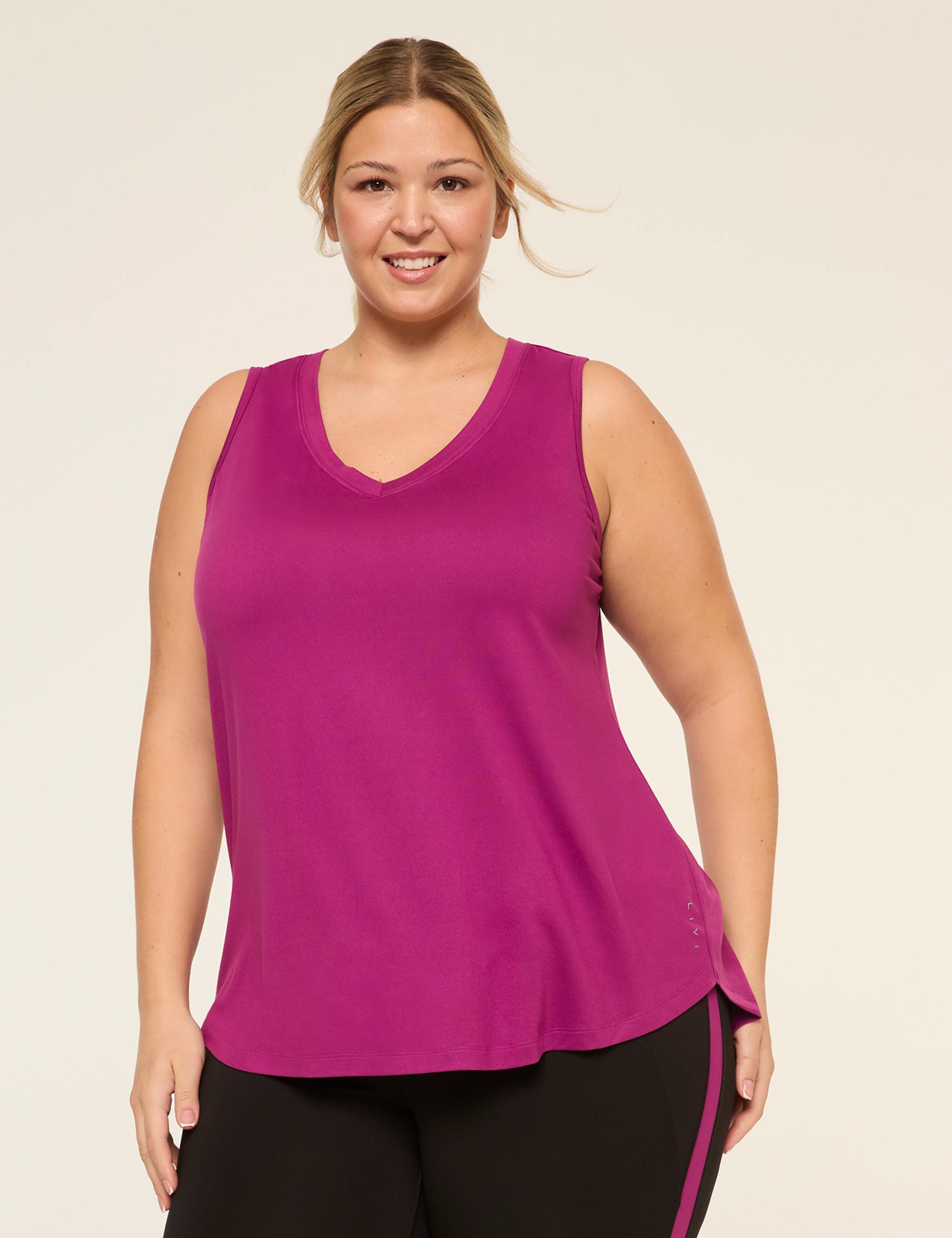LIVI Soft Ruched-Back Tank