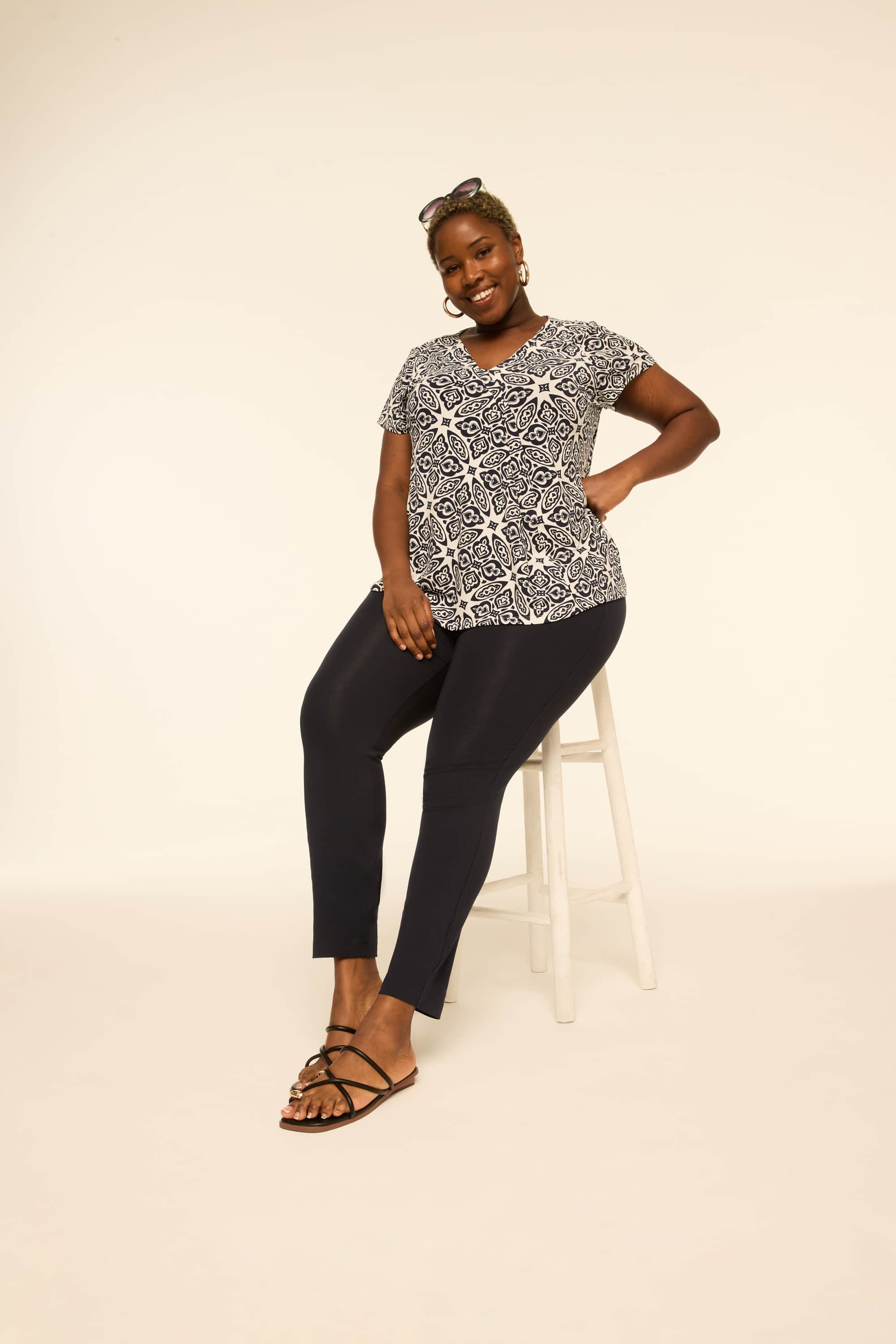 4-Season High-Rise Straight Leg Pant