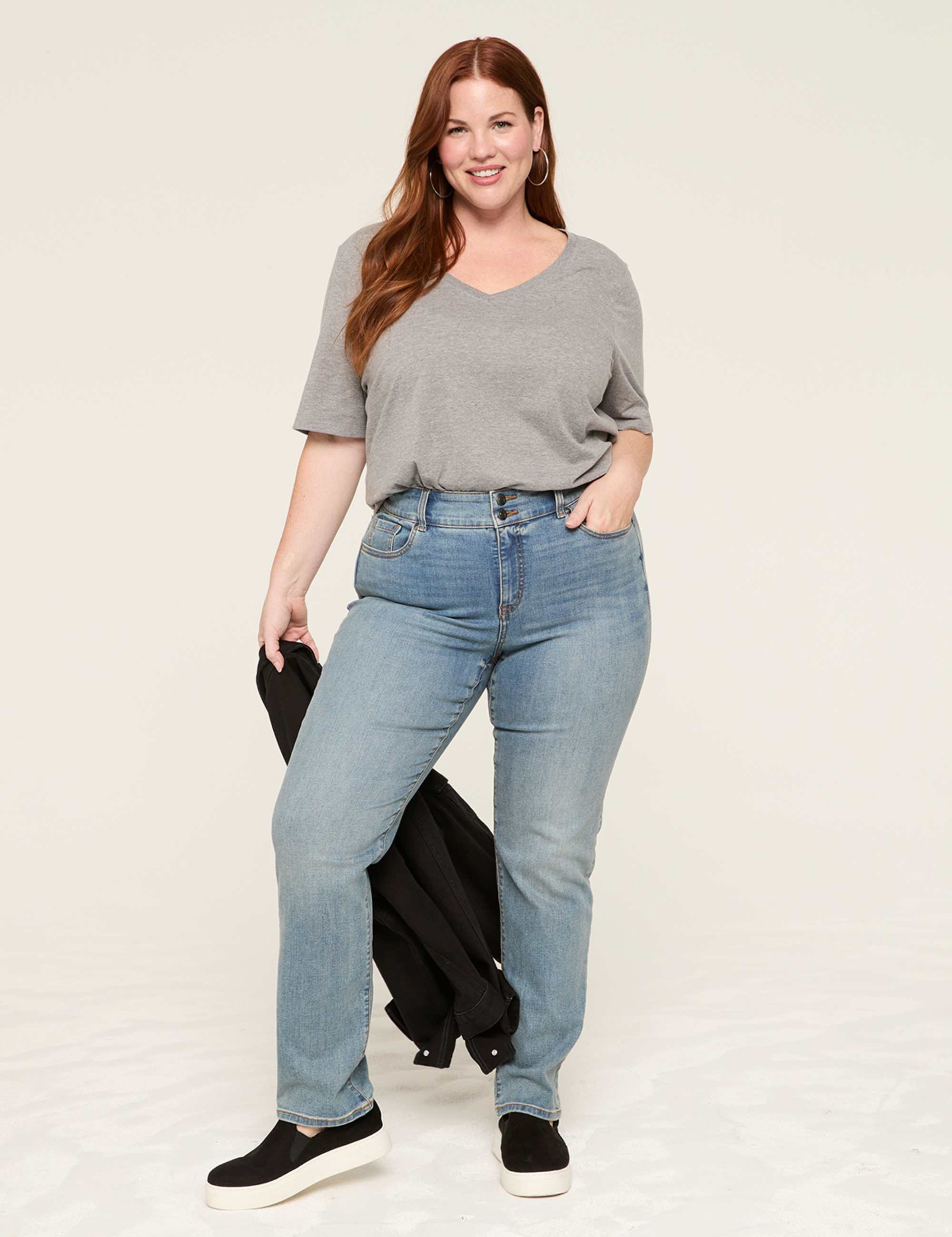 Fit High-Rise Straight Jean